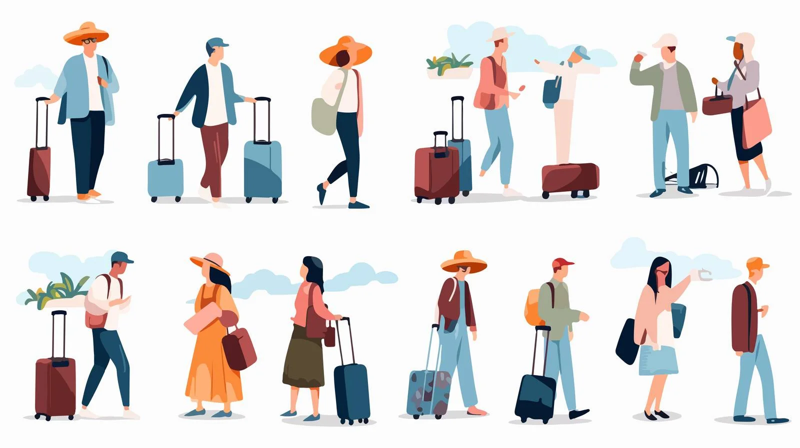 Summer Tourists Enjoying Vacation Activities — free download from Dotvec