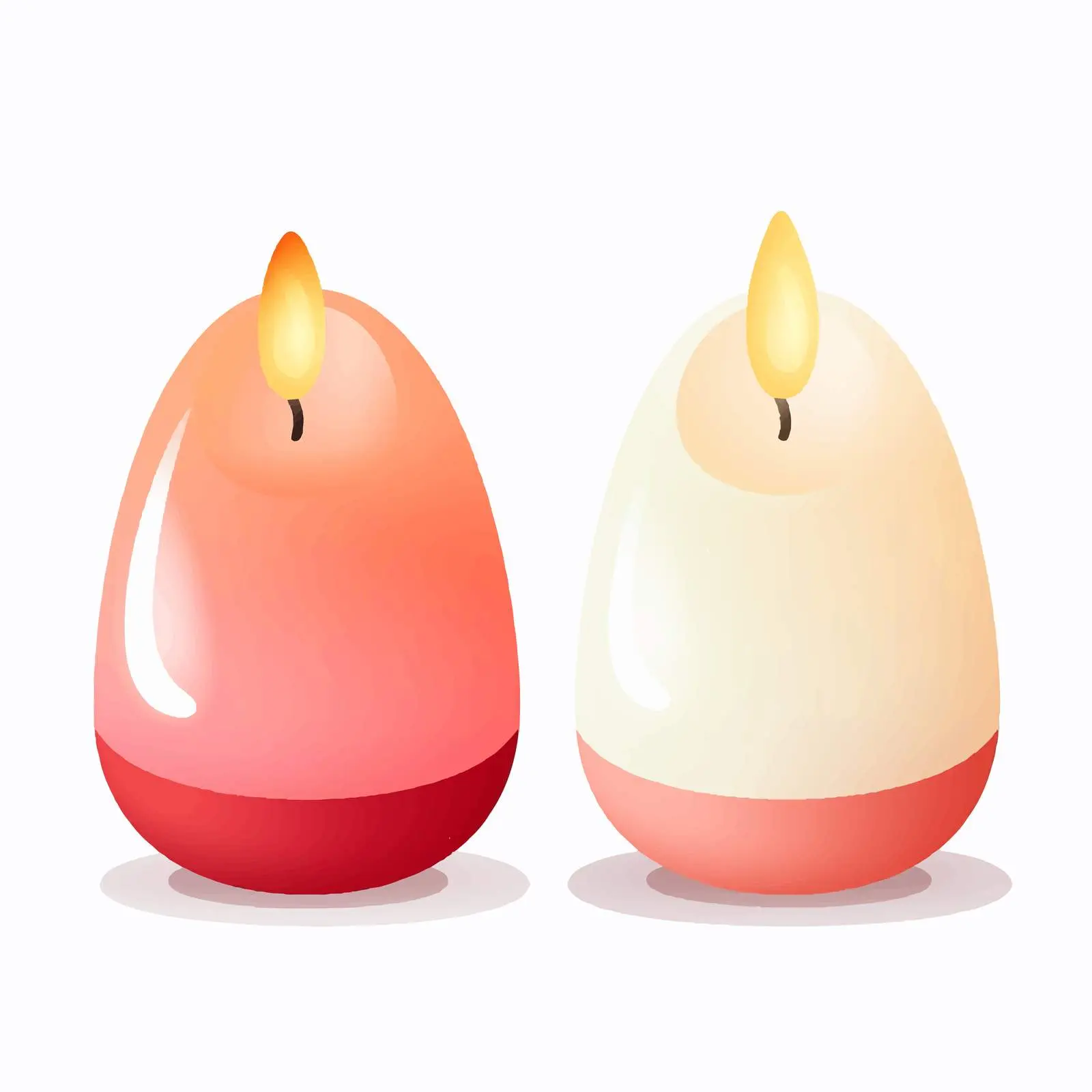 Aromatic Egg-Shaped Scented Wax Candles – free rounded image from Dotvec