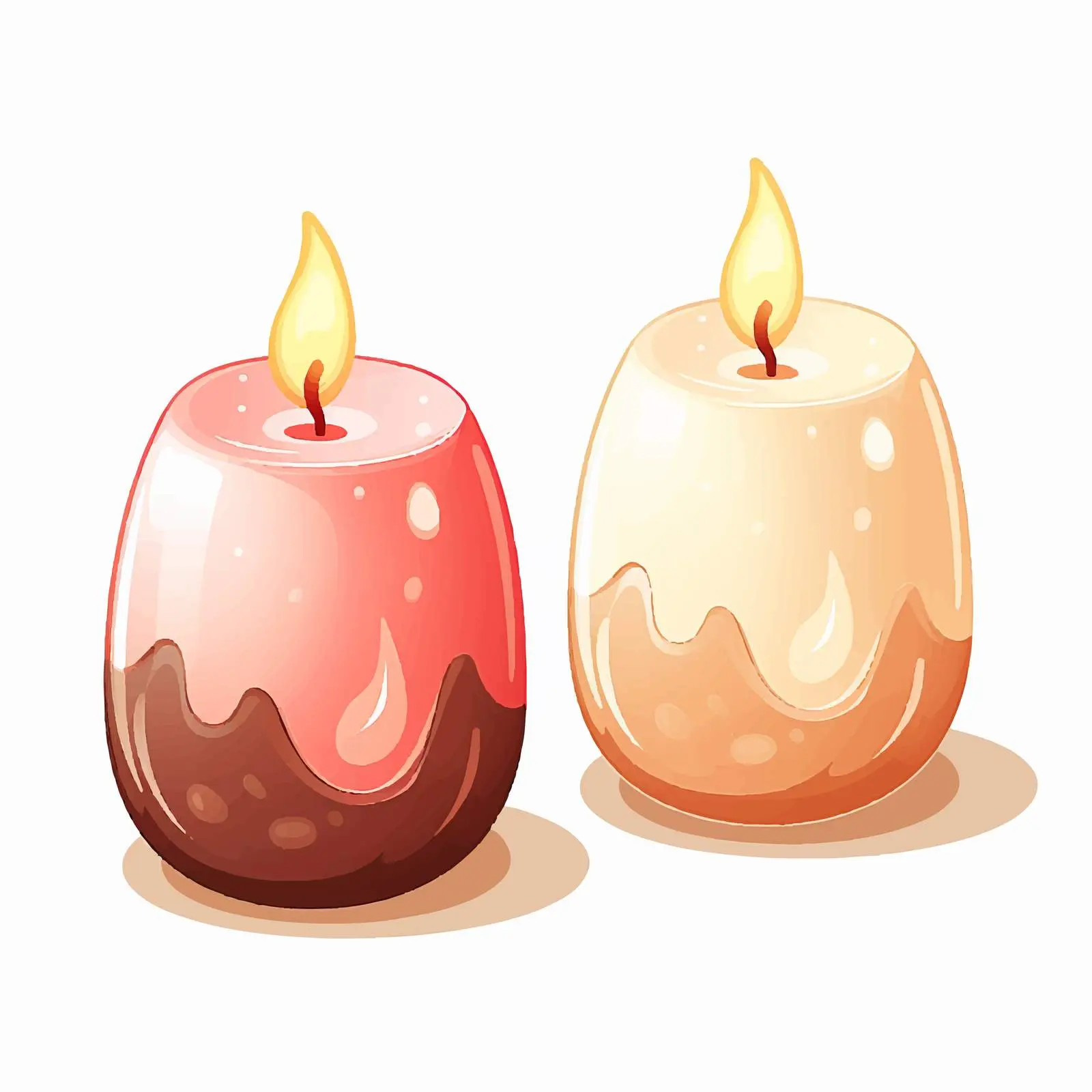 Aromatic Rounded Egg Shape Scented Wax Candles – free rounded image from Dotvec