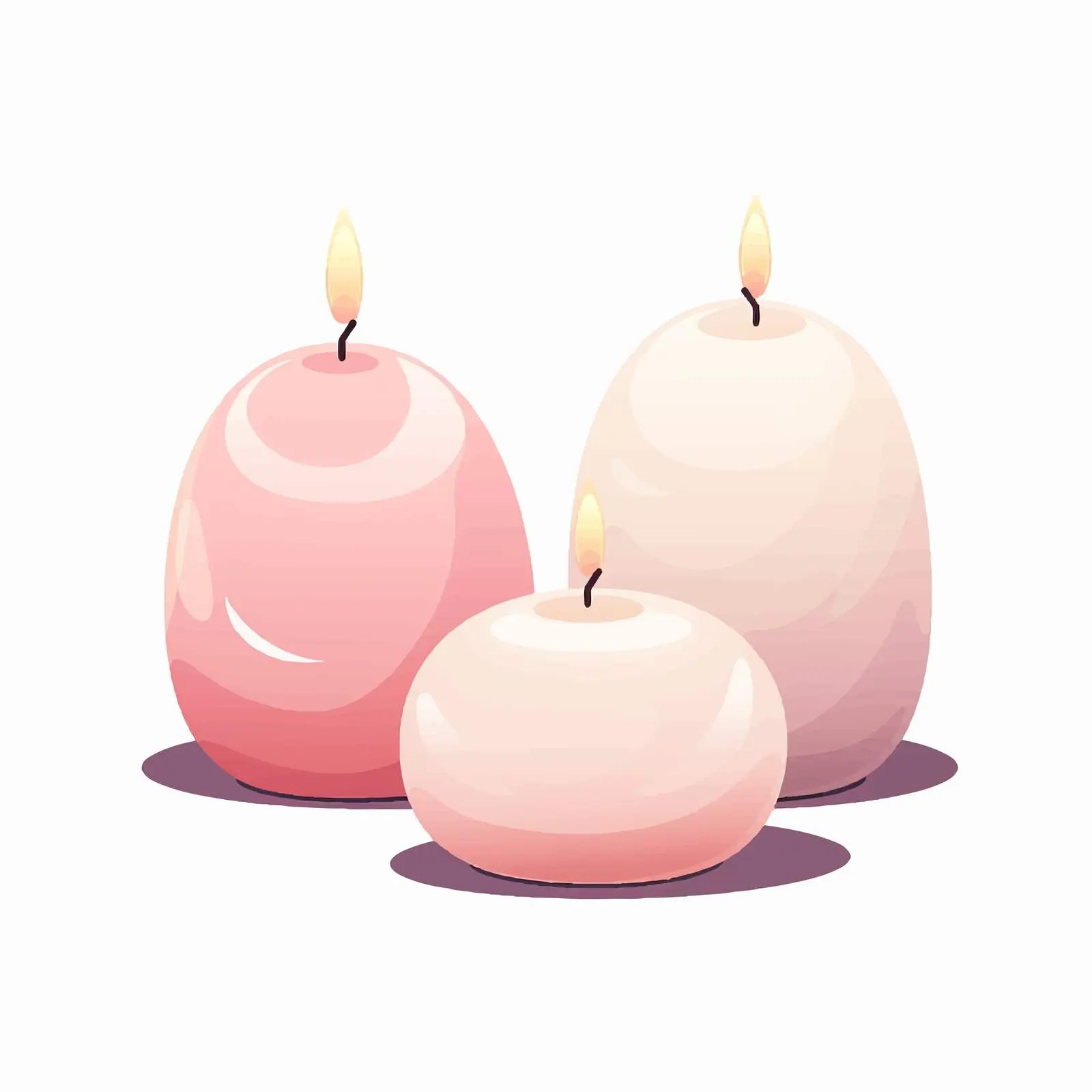 Aromatic Rounded Egg Shape Scented Wax Candles – free rounded image from Dotvec