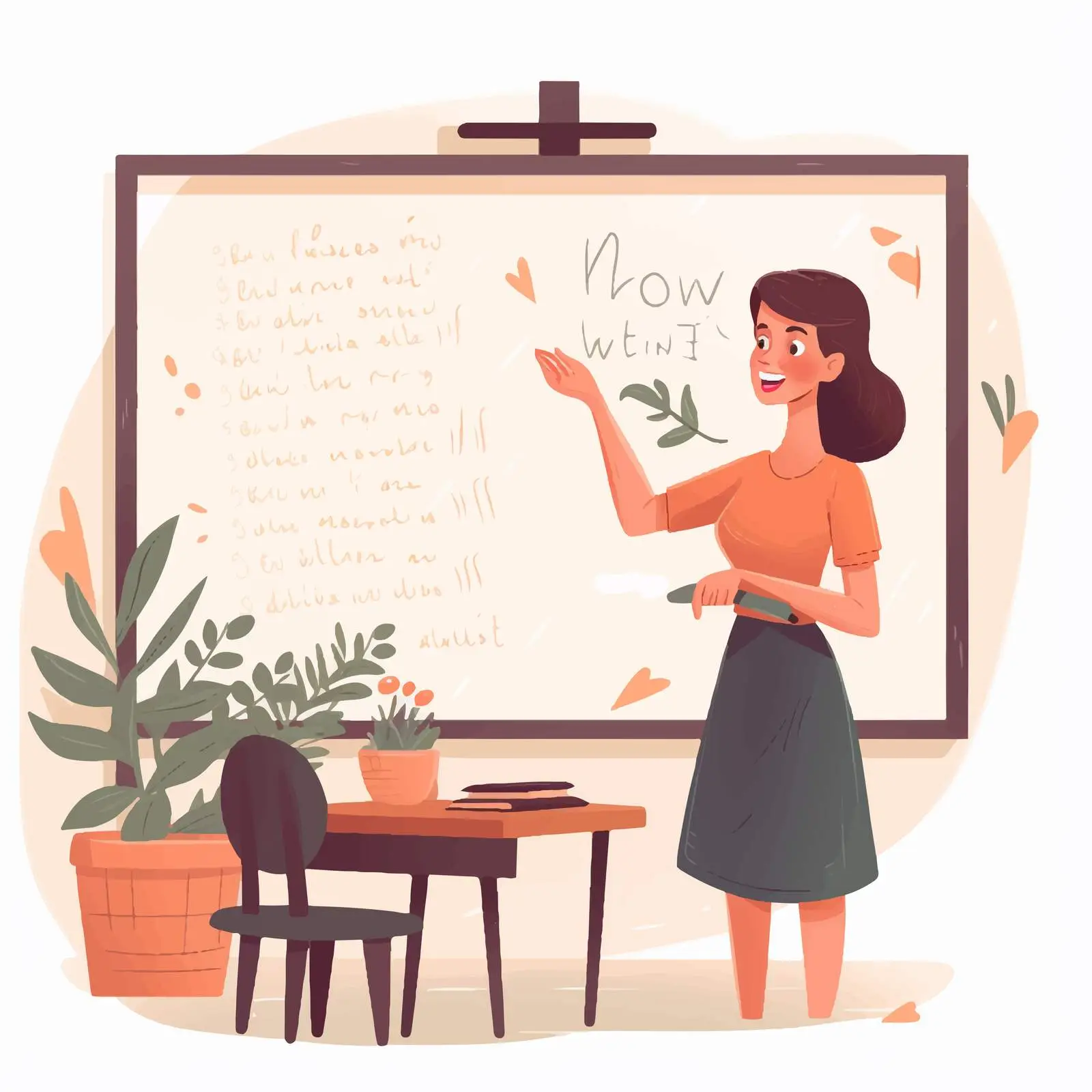 English Language Teacher in British Classroom — free download from Dotvec