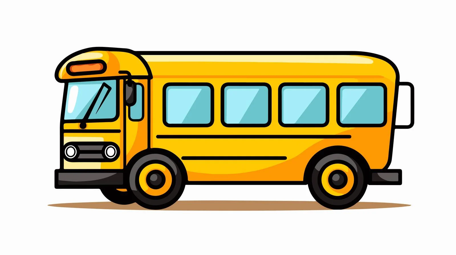 School Bus Icon Symbol Vector Cartoon — free download from Dotvec