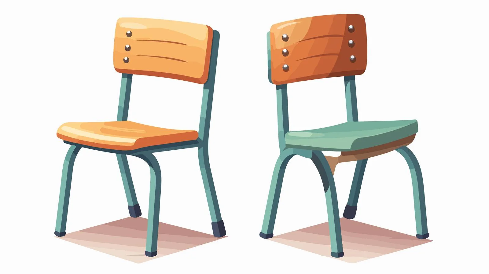 Quality School Chair Carto Design — free download from Dotvec