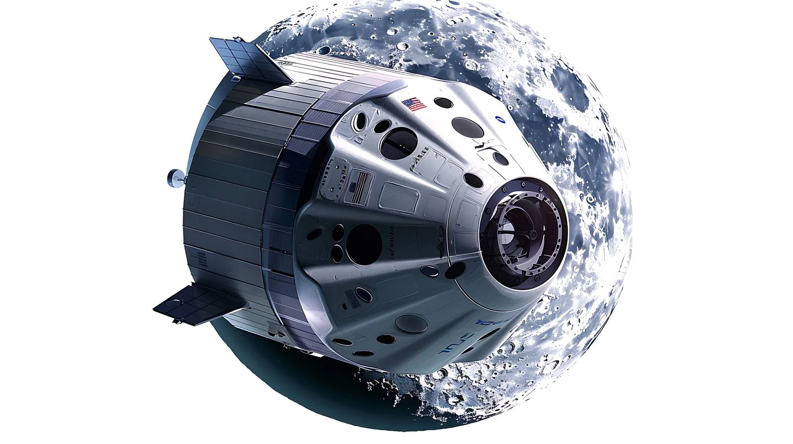 Orion Spacecraft in Outer Space Wallpaper — free download from Dotvec