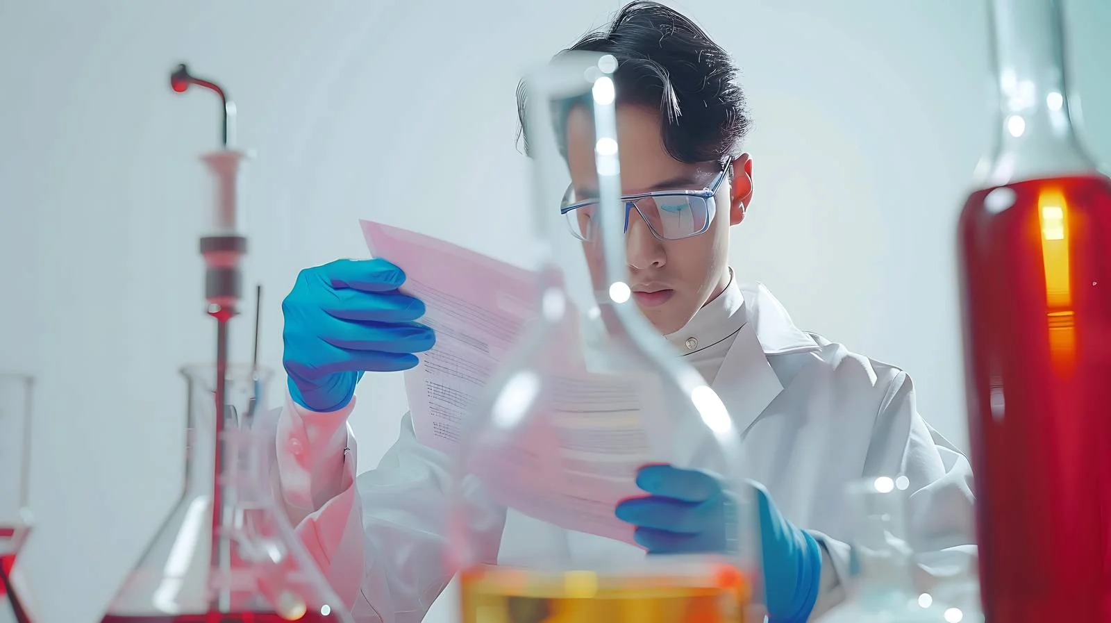 Laboratory Scientist Examining Document — free download from Dotvec