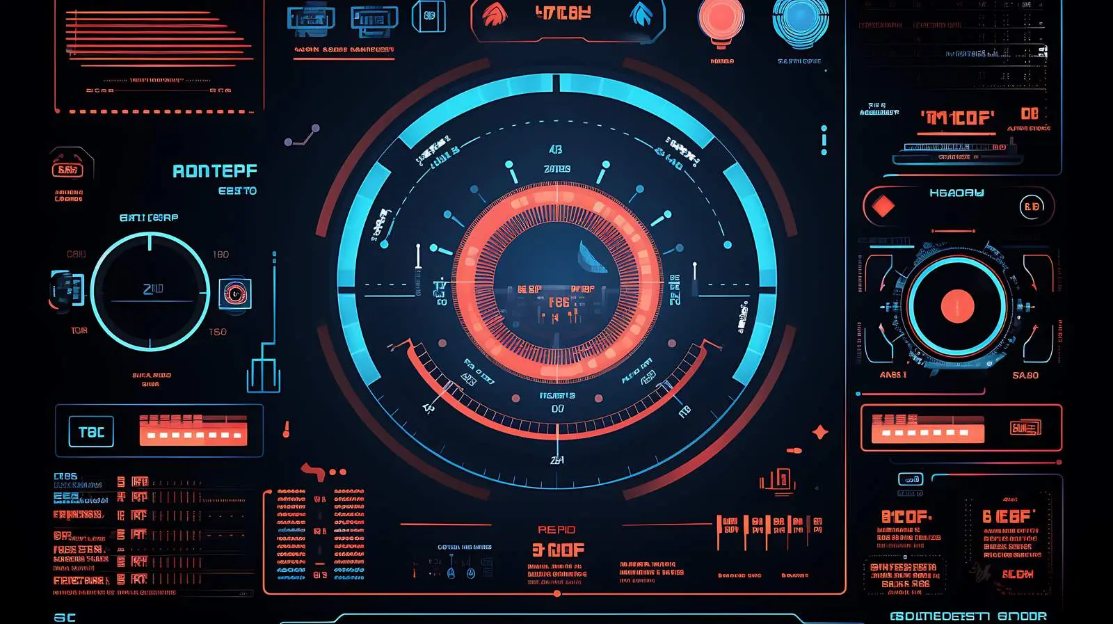 Futuristic HUD Screen Elements — free download from Dotvec
