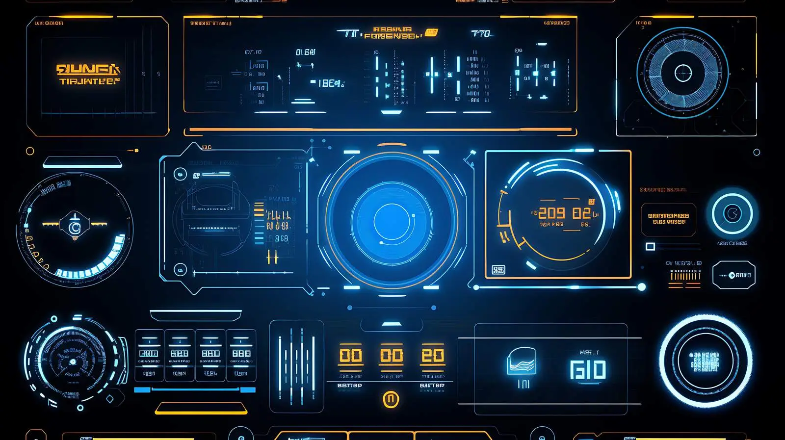 Futuristic Sci-Fi HUD Screen — free download from Dotvec