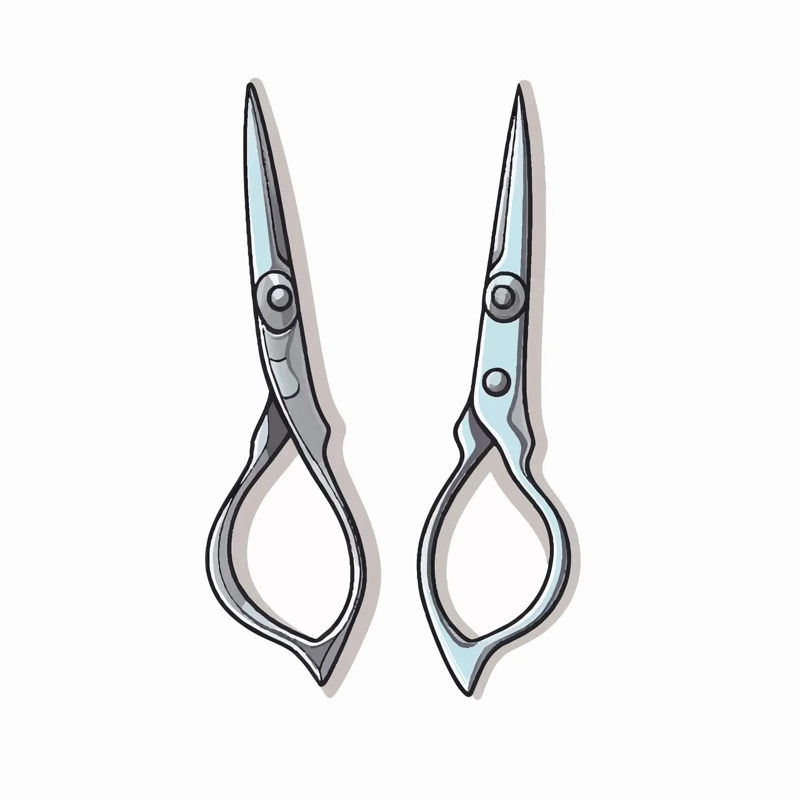 Scissor Vector Illustration on White Background — free download from Dotvec