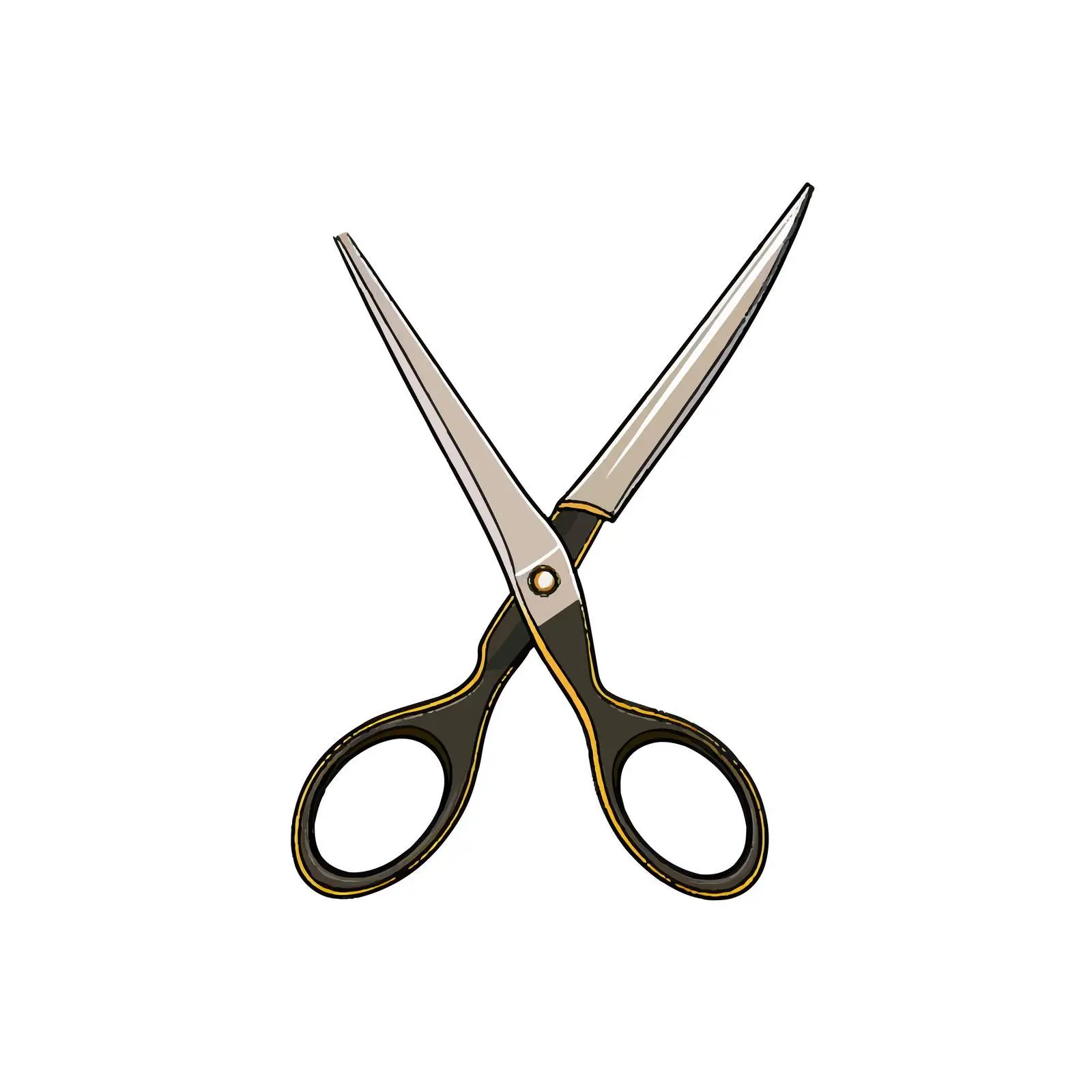Scissor Vector Illustration on White Background — free download from Dotvec