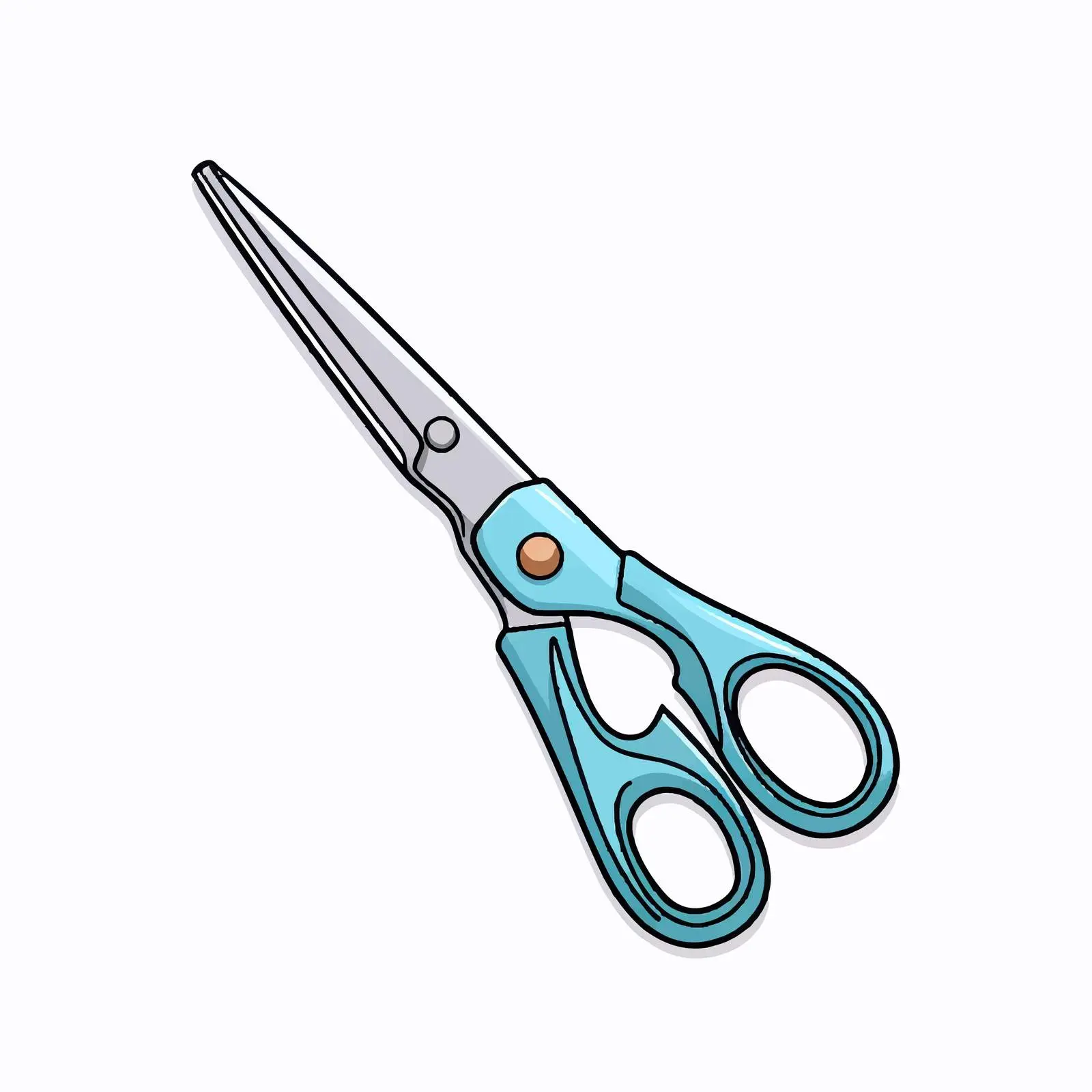Vector Illustration of Scissors on White Background — free download from Dotvec