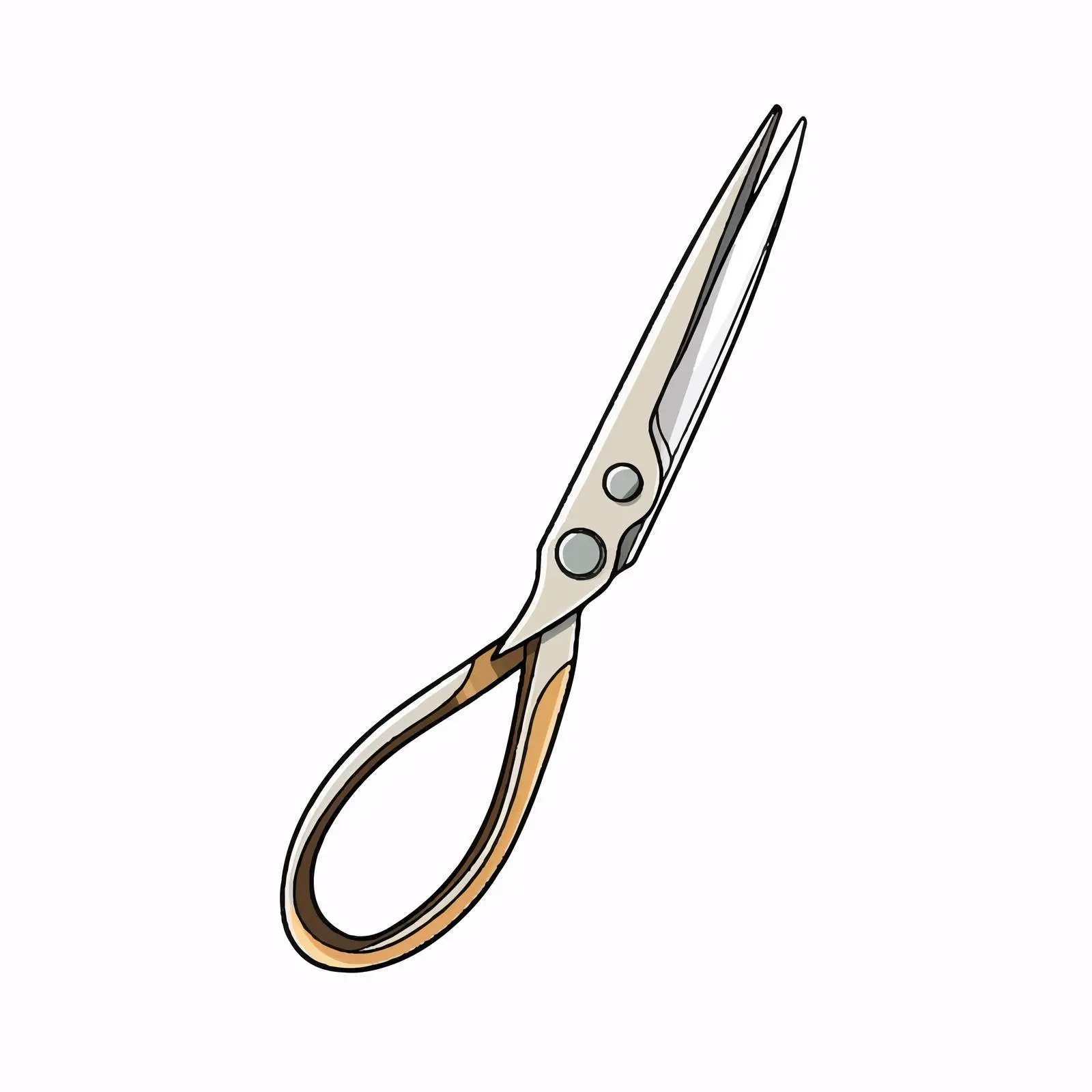 Scissors Vector Illustration on White Background — free download from Dotvec