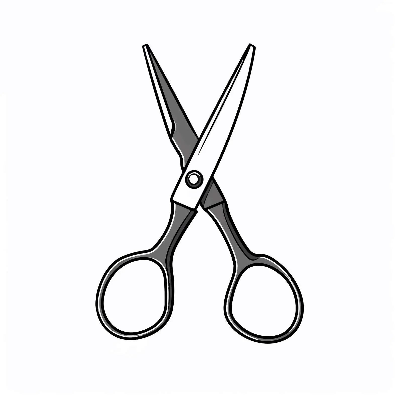 Isolated Scissors Line Vector Illustration — free download from Dotvec