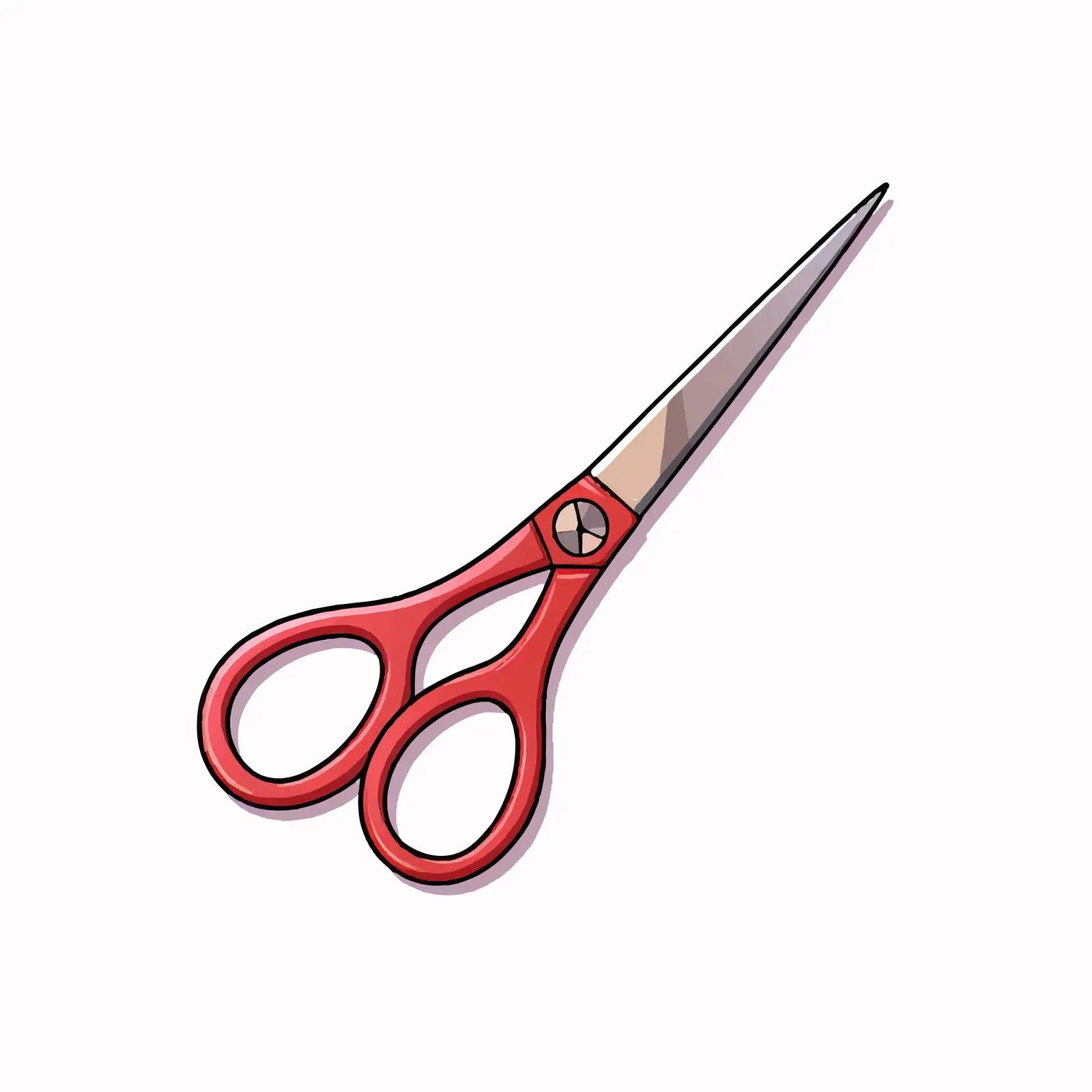 Isolated Scissors Vector Illustration on White Background – free household item image from Dotvec