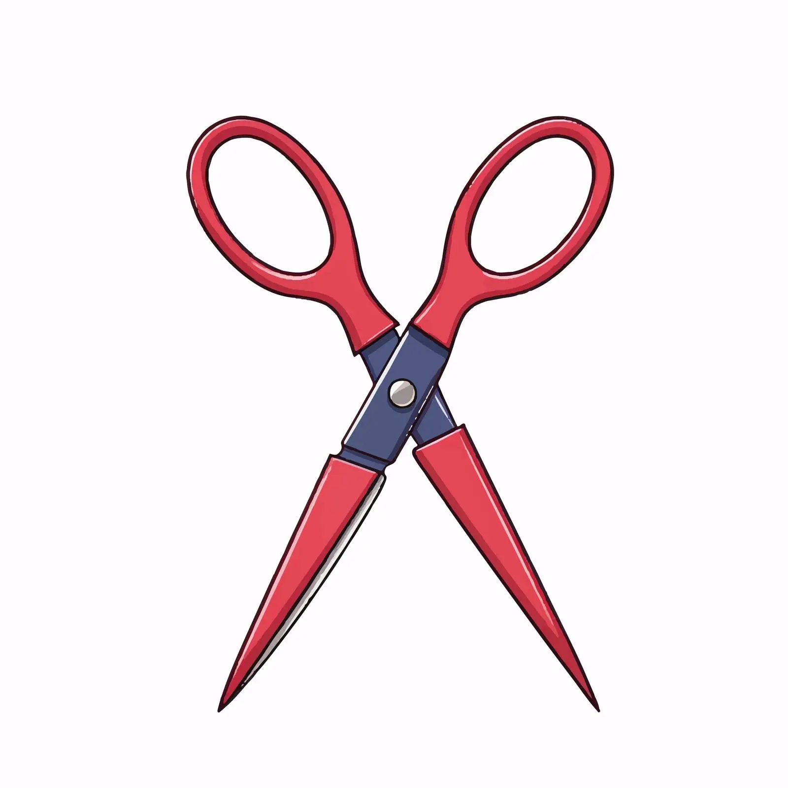 Isolated Scissors Vector Illustration on White Background — free download from Dotvec