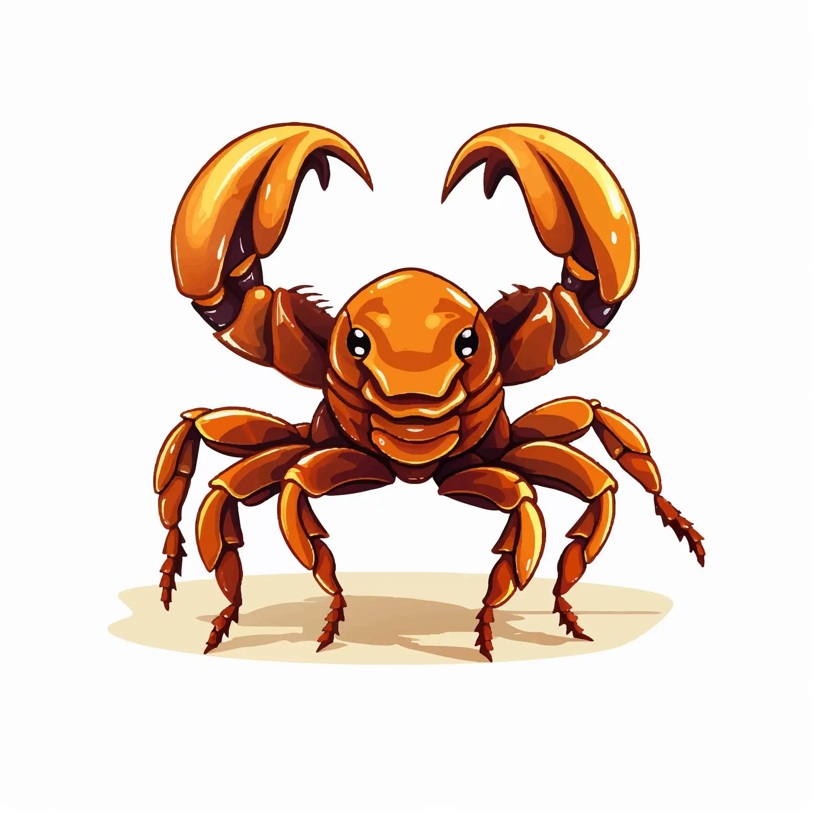 Cartoon Scorpion Vector Illustration Isolated – free bug image from Dotvec