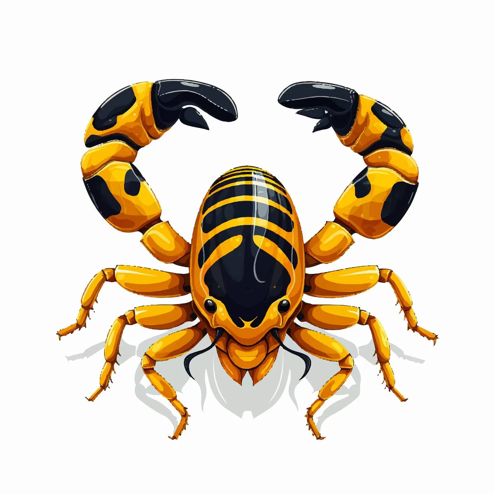 Scorpion Line Vector Illustration on White Background — free download from Dotvec