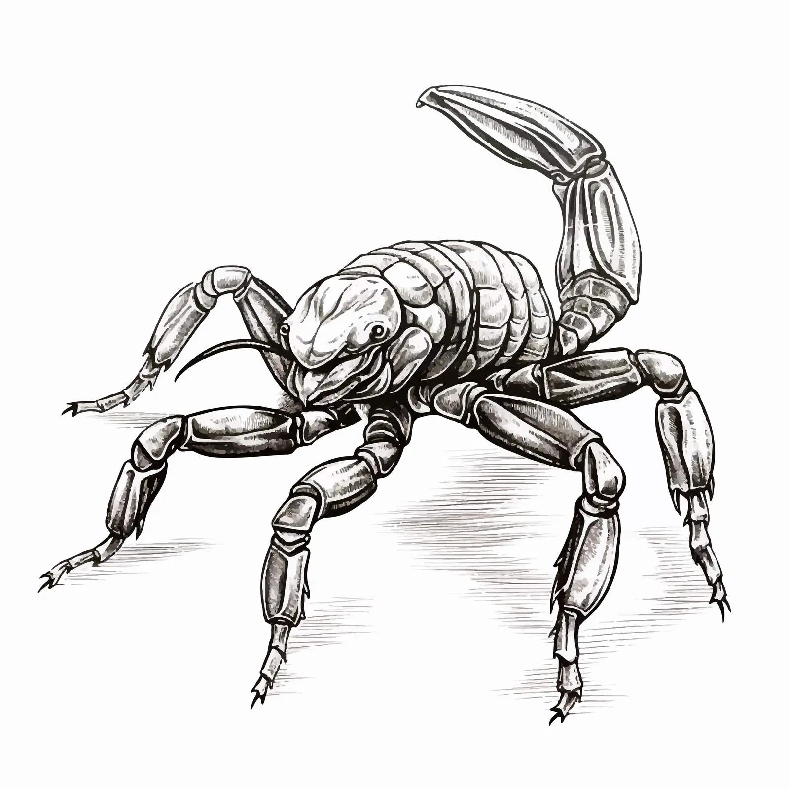Cartoon Scorpion Vector Illustration Sketch — free download from Dotvec