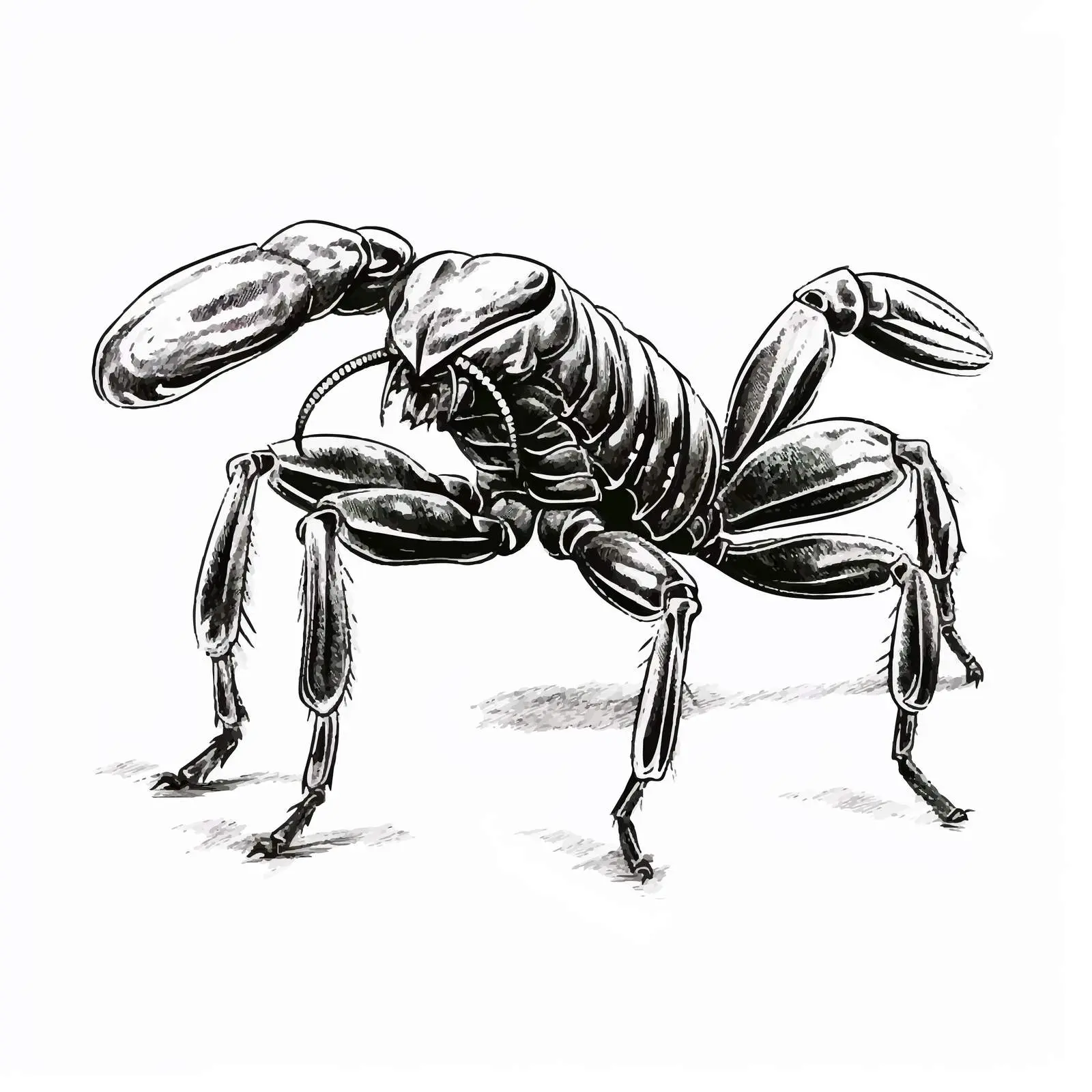 Cartoon Scorpion Vector Illustration Sketch — free download from Dotvec