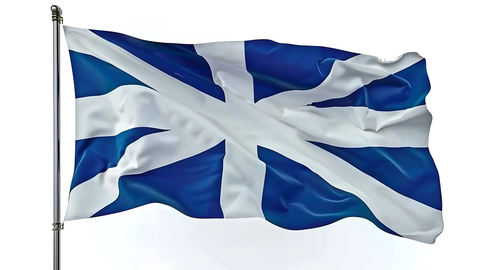 Scotland Flag on White Background — free download from Dotvec