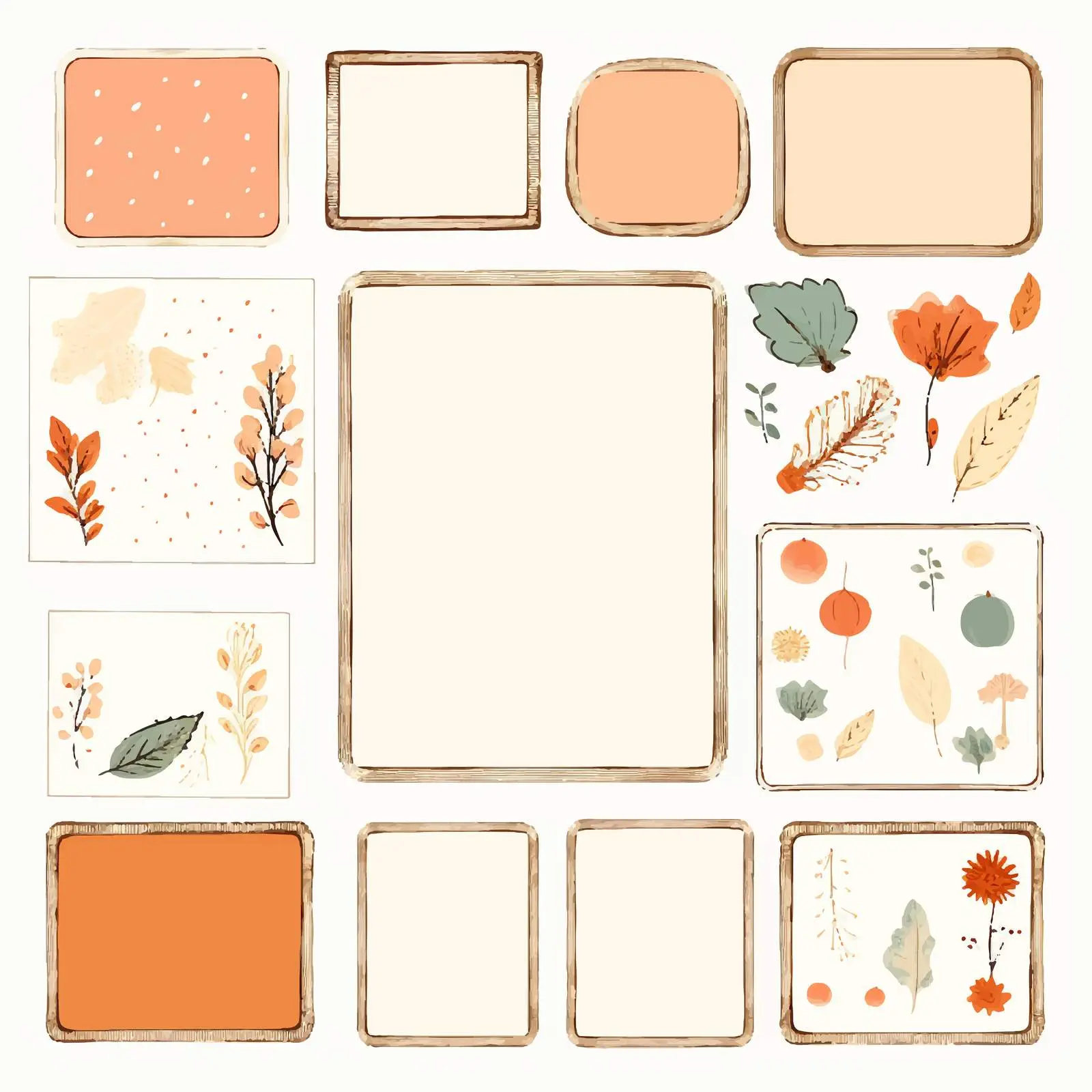 Blank Burned Paper Scrapbook Embellishments Vector — free download from Dotvec