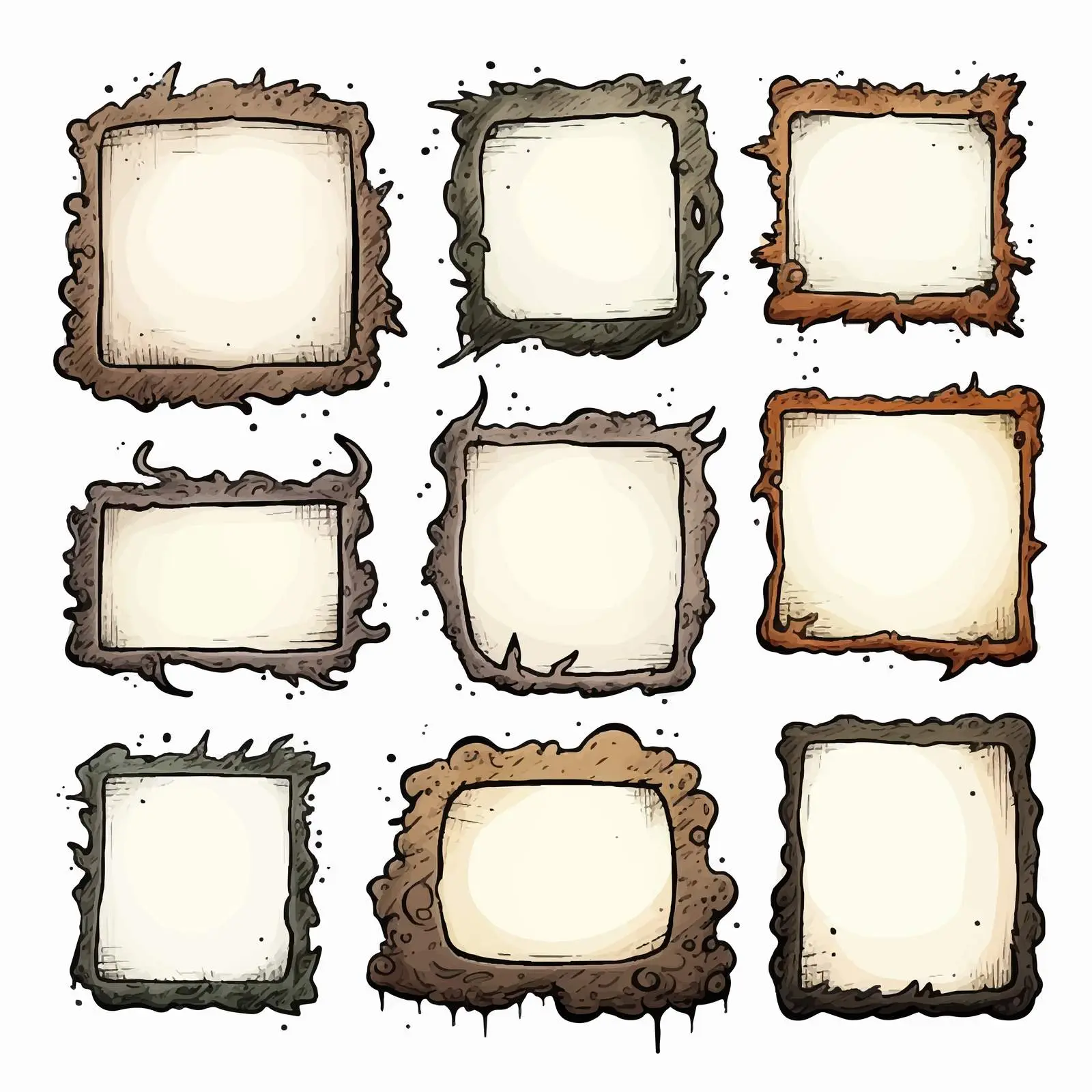 Blank Burned Paper Scrapbook Embellishment Vector — free download from Dotvec