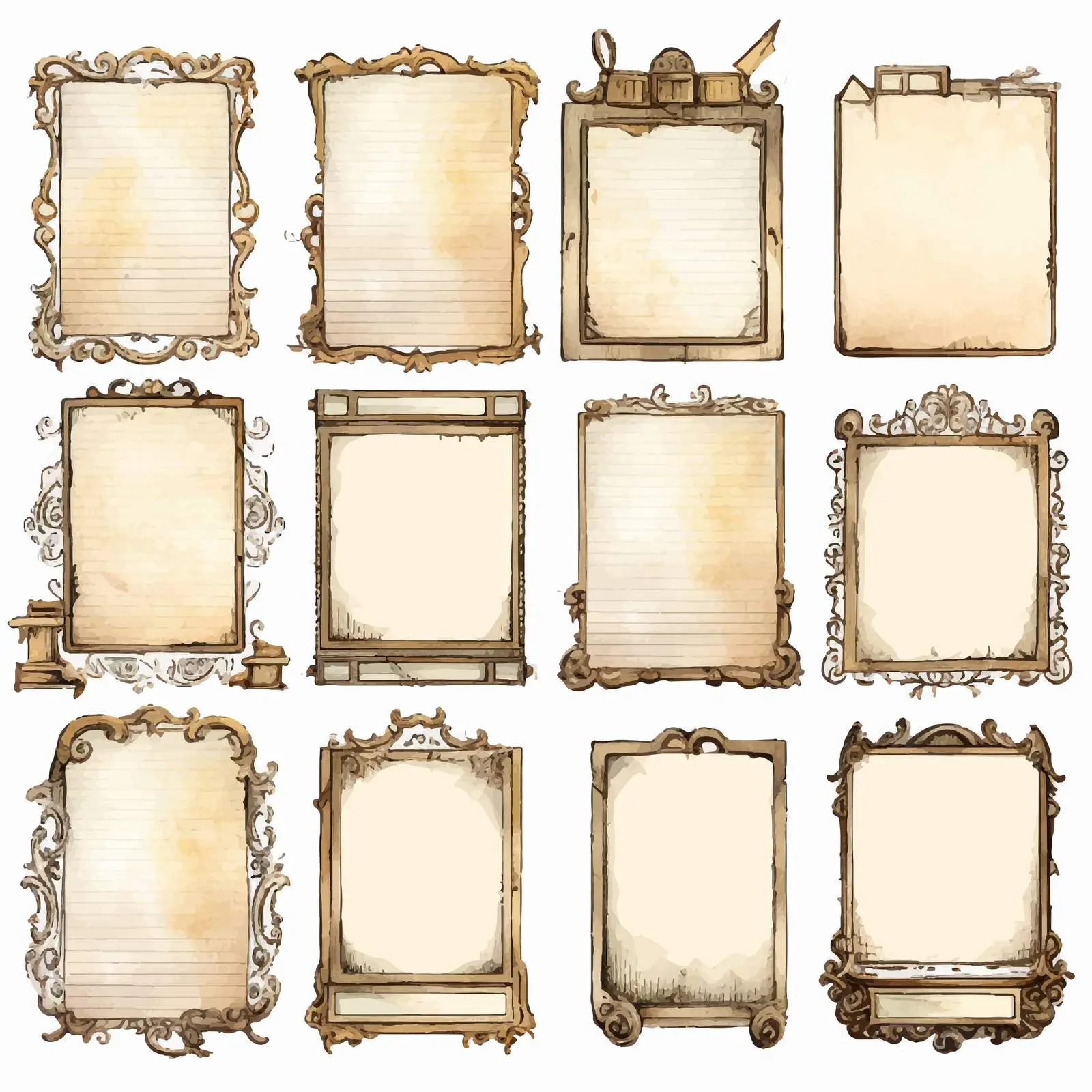 Blank Burned Paper Scrapbook Embellishments Design – free burned image from Dotvec