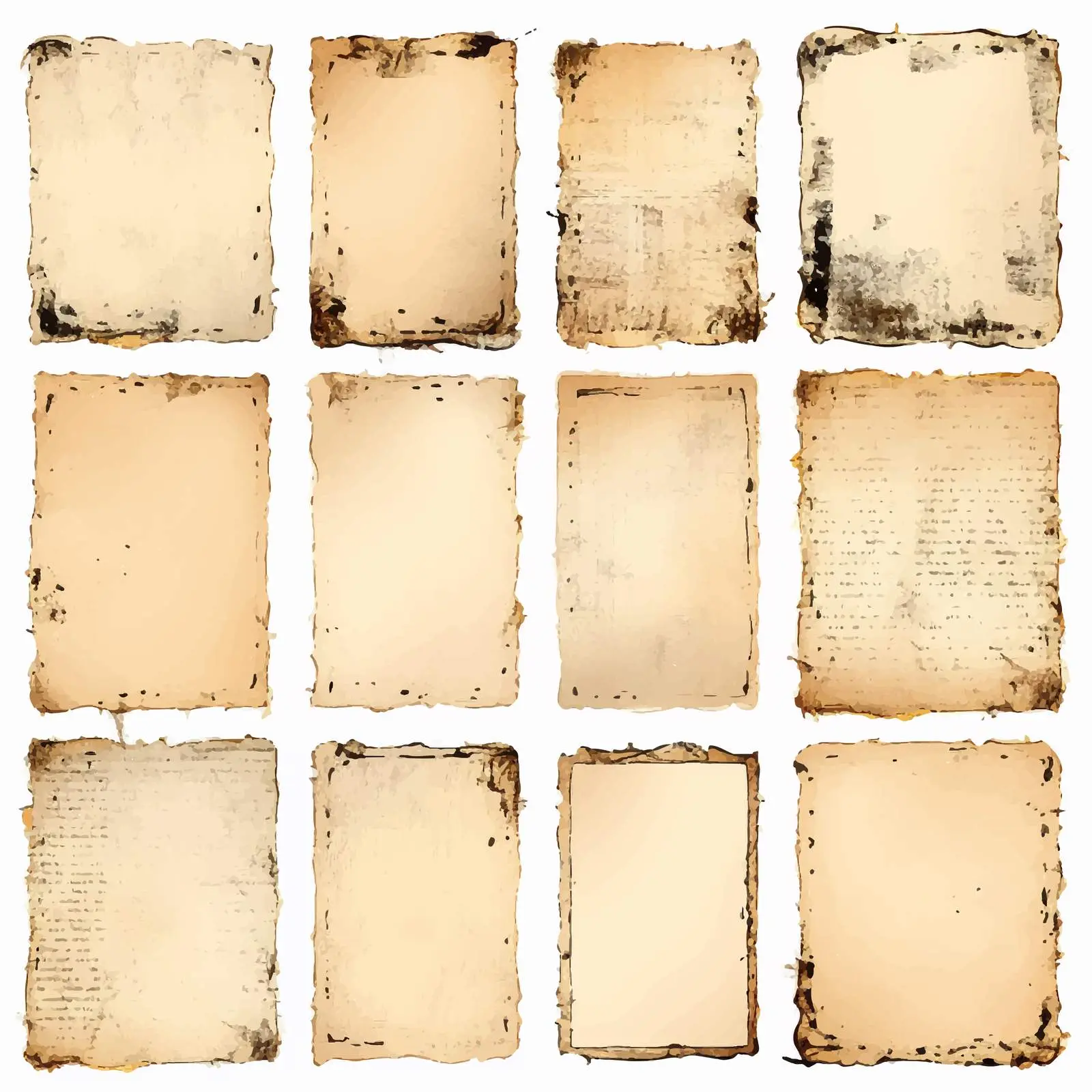 Blank Burned Paper Scrapbook Embellishments Design – free burned image from Dotvec