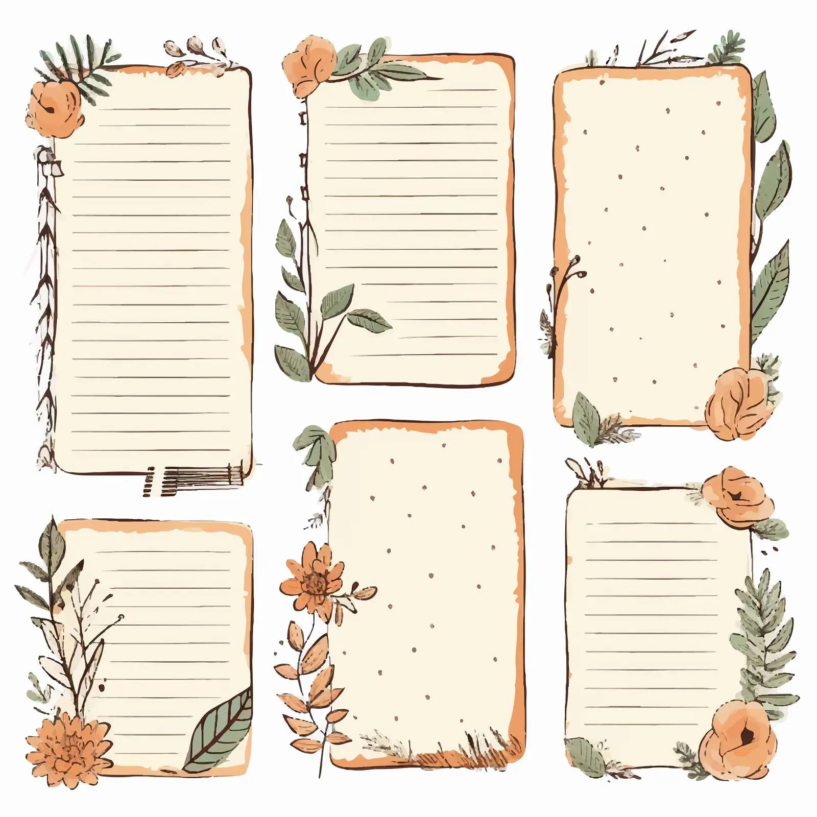 Blank Burned Paper Scrapbook Embellishments Design — free download from Dotvec