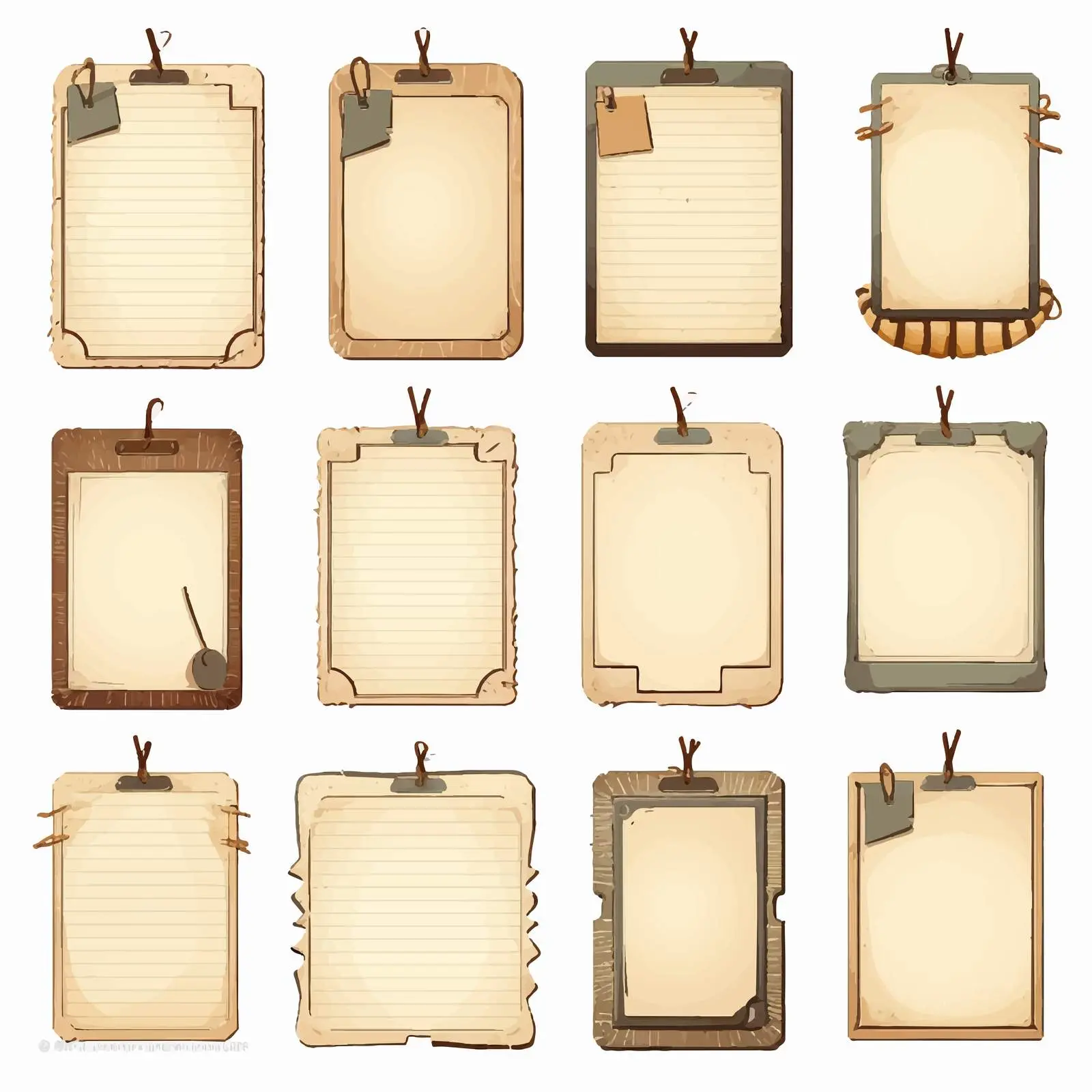 Blank Burned Paper Scrapbook Embellishment Vector — free download from Dotvec