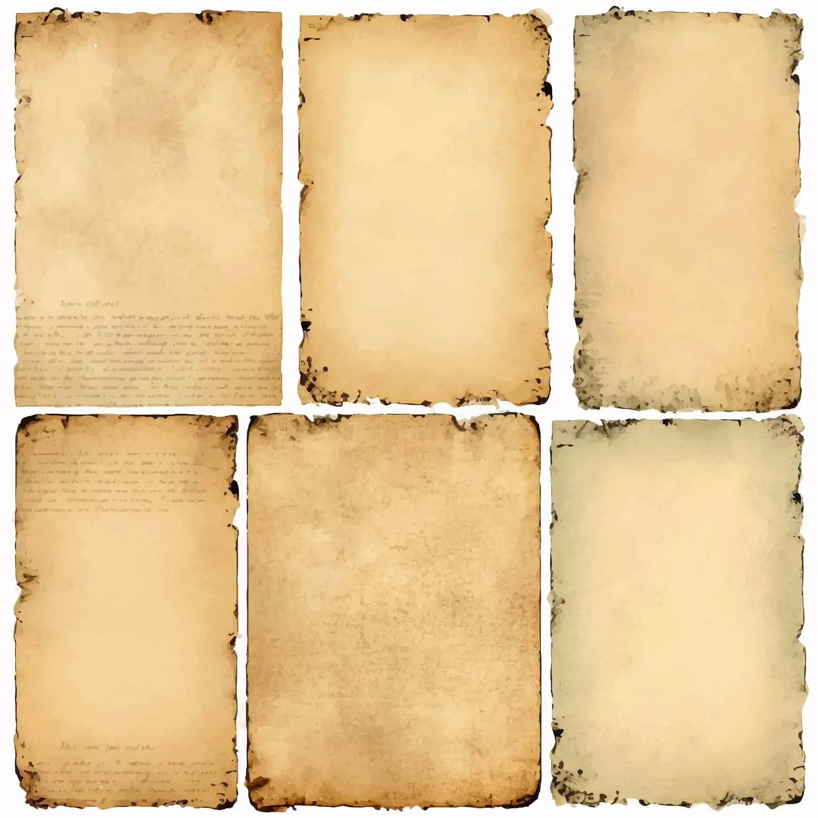 Blank Burned Paper Scrapbook Embellishments Design — free download from Dotvec