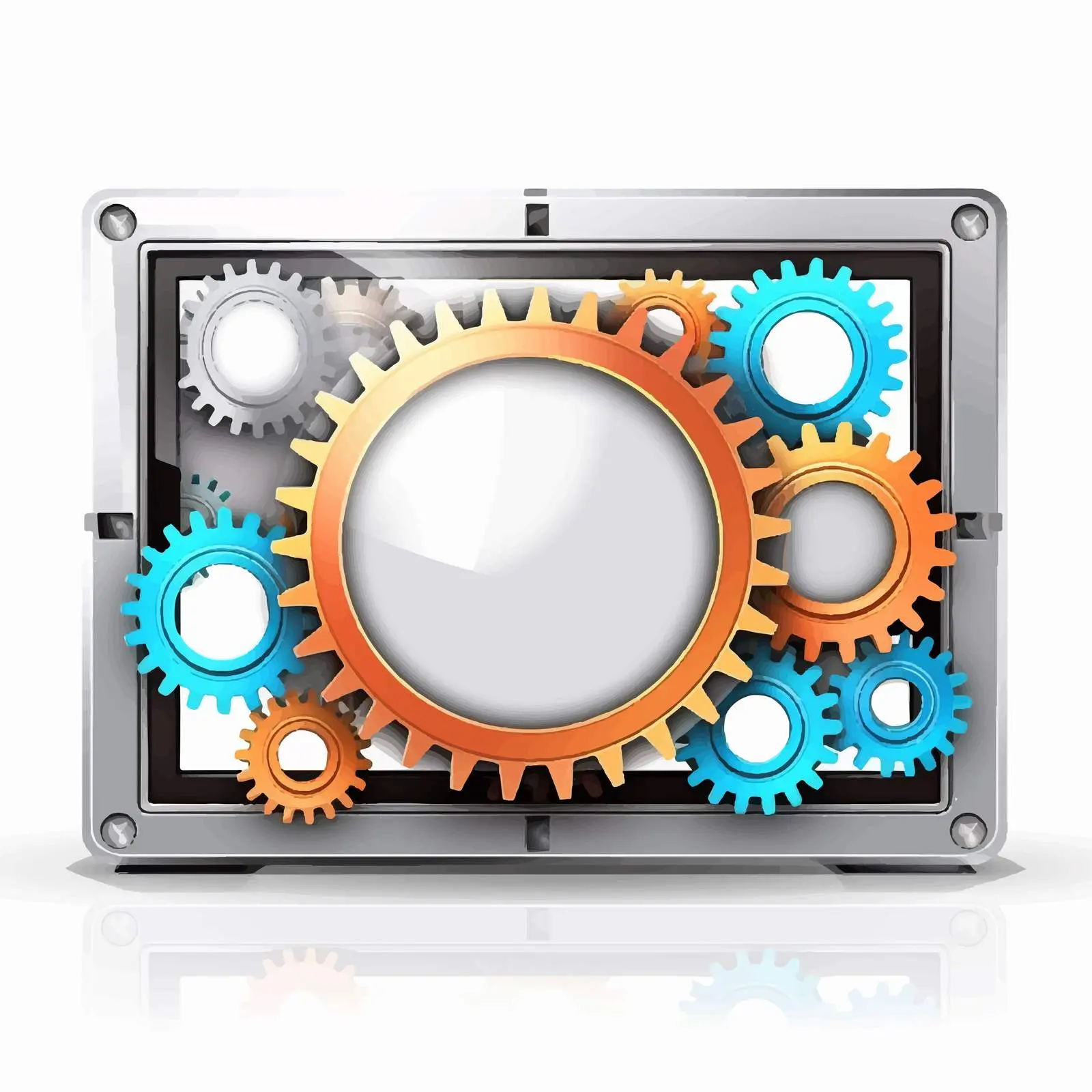 Cartoon Gears System Vector Illustration — free download from Dotvec