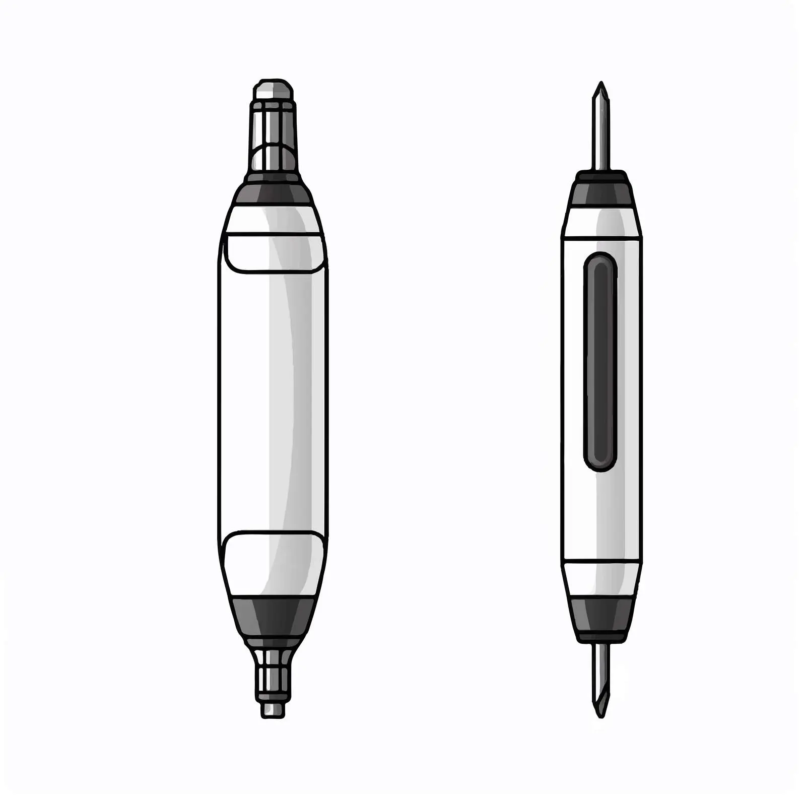 Screwdriver Outline Vector Illustration on White Background — free download from Dotvec