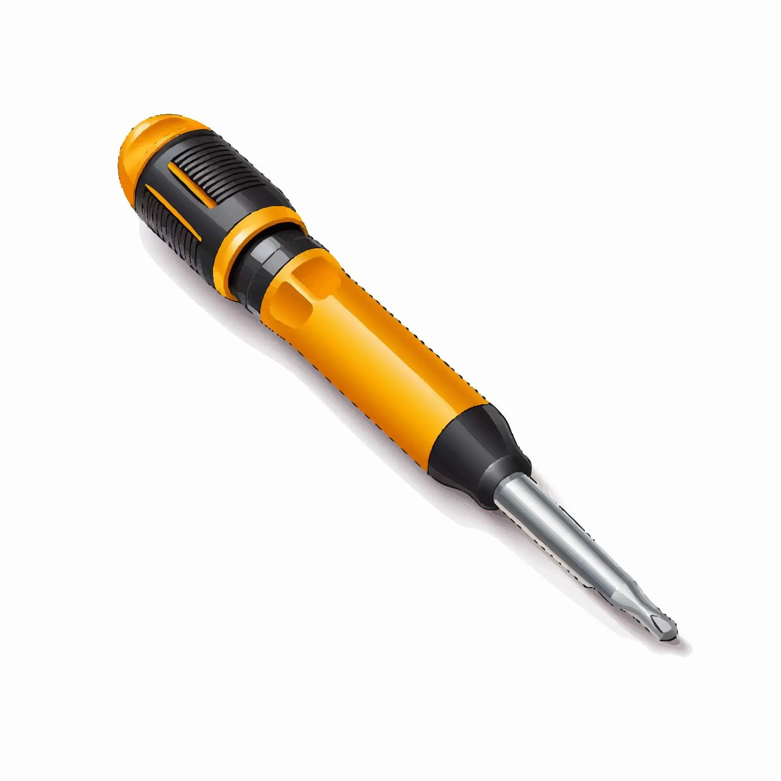 Isolated Vector Screwdriver Illustration on White Background – free screwdriver image from Dotvec