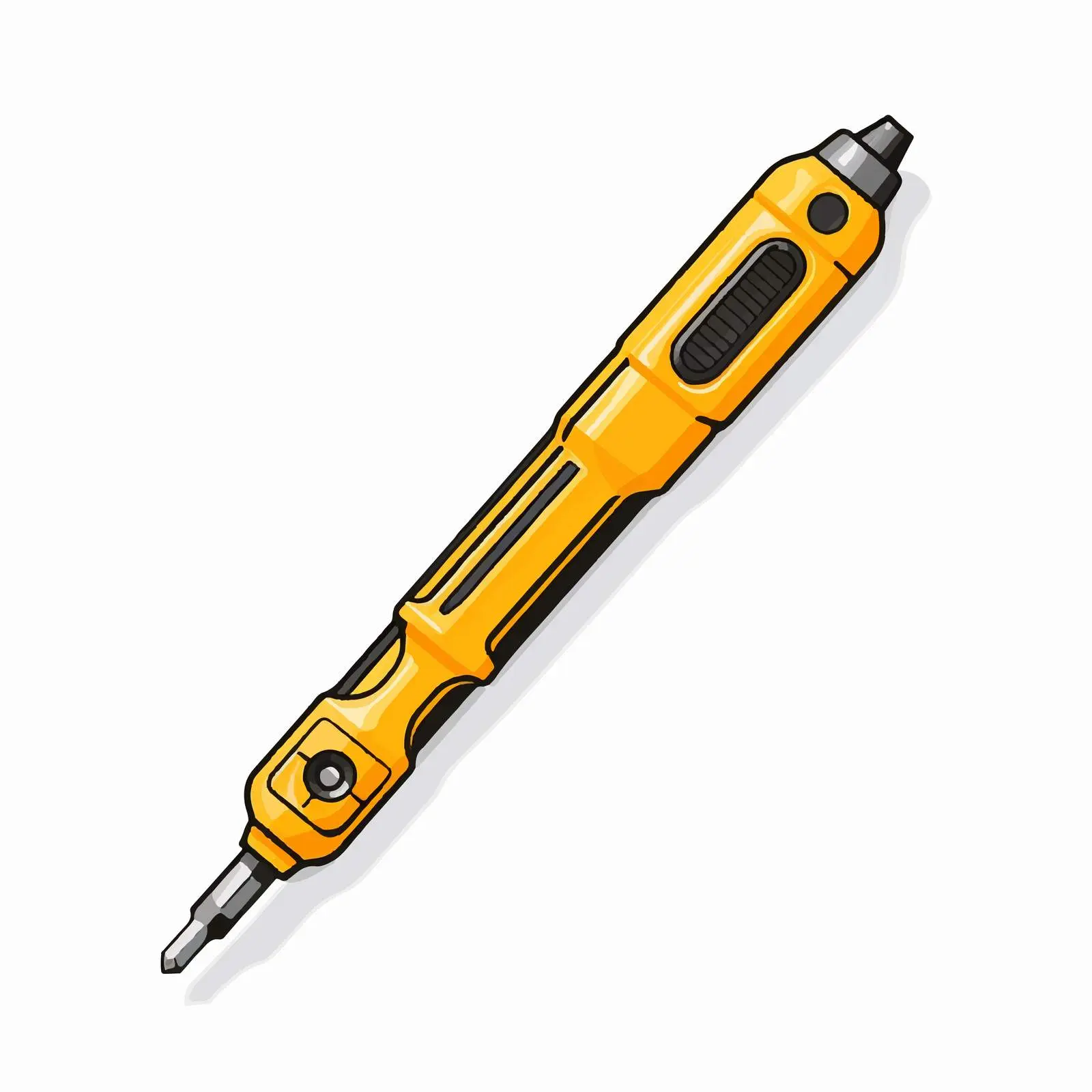 Screwdriver Outline Vector Illustration on White Background – free screwdriver image from Dotvec