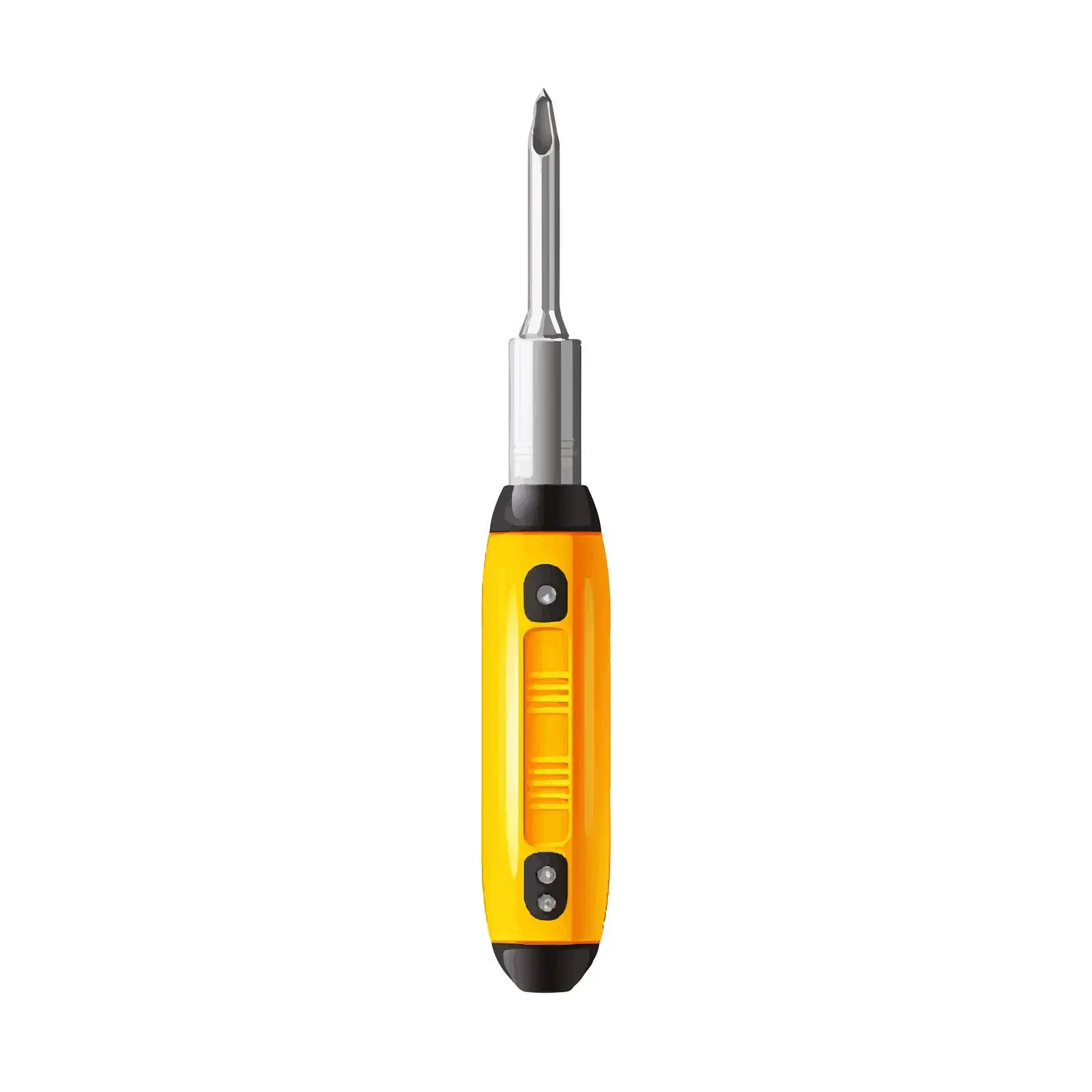 Isolated Vector Screwdriver Illustration on White Background – free screwdriver image from Dotvec