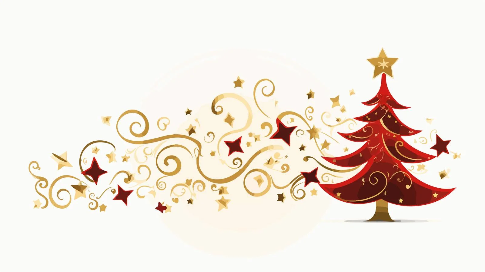 Christmas Tree Banner Design — free download from Dotvec