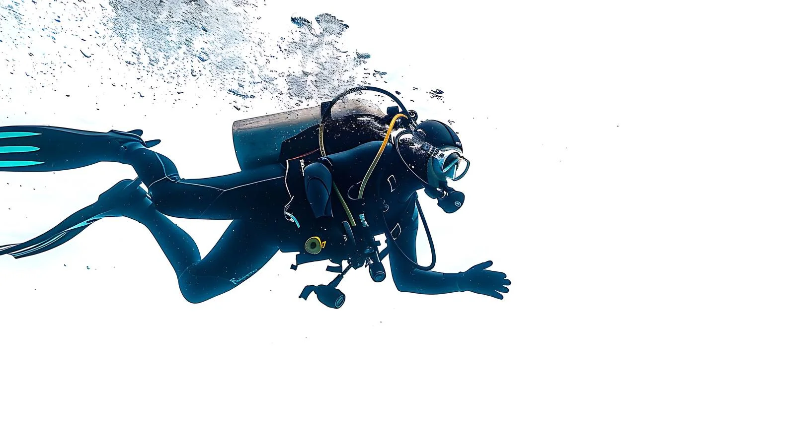 Underwater Exploration Scuba Diver — free download from Dotvec