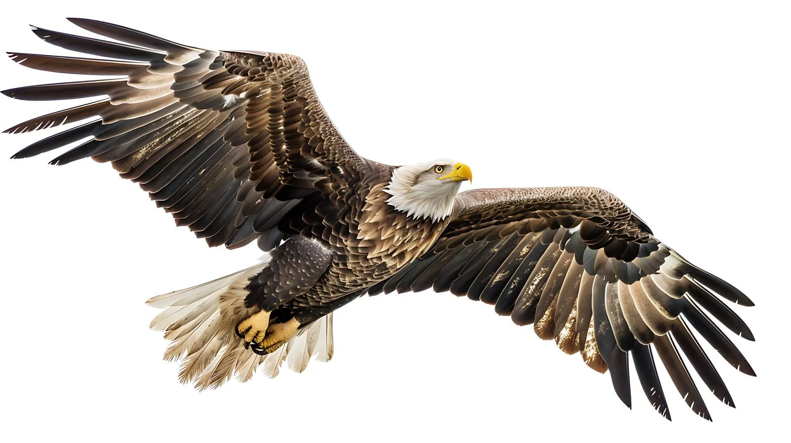 Majestic White-Tailed Eagle in Flight — free download from Dotvec