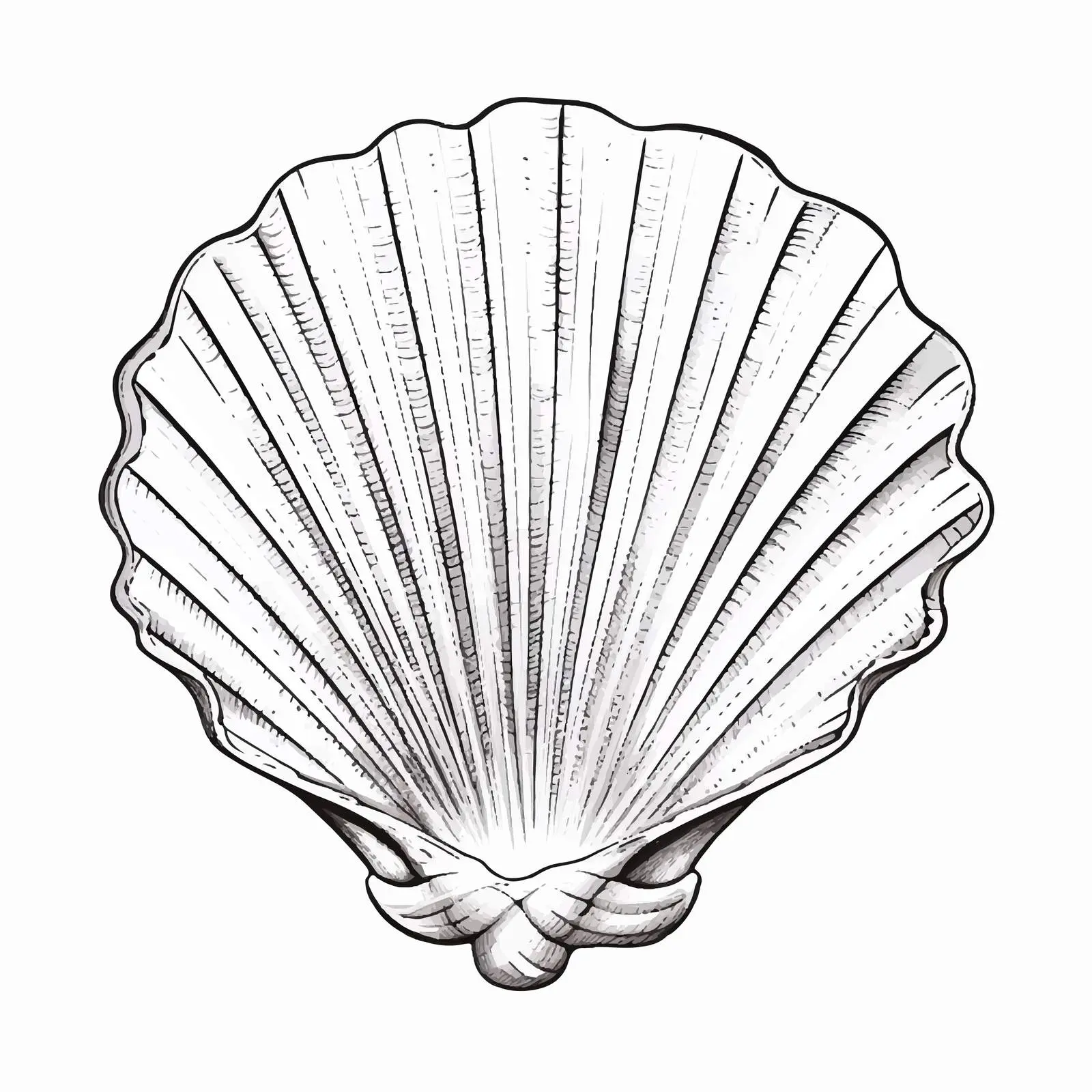 Cartoon Sea Shell Vector Illustration — free download from Dotvec