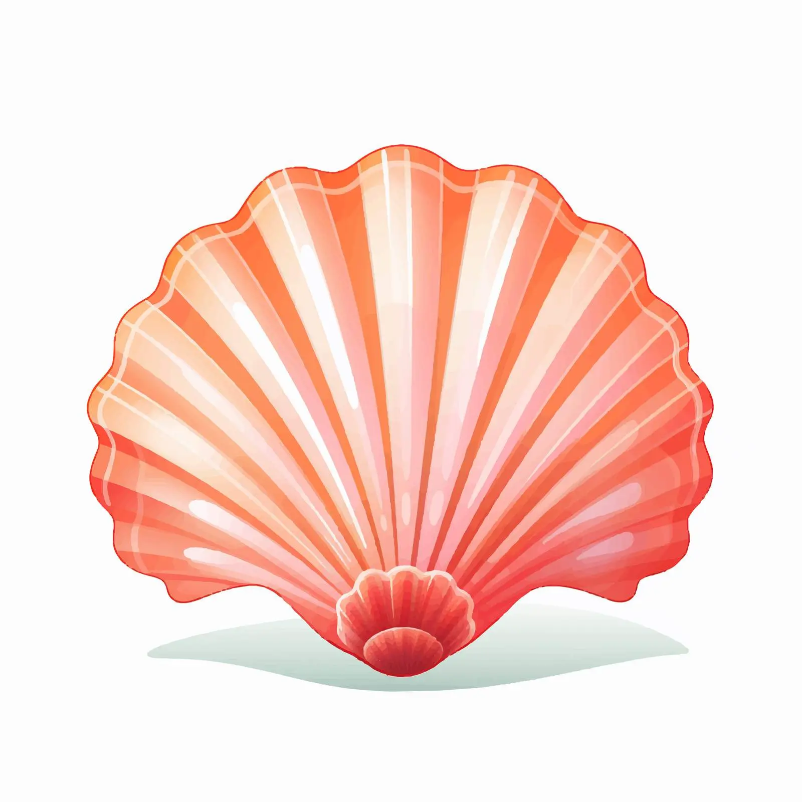 Cartoon Sea Shell Vector Illustration — free download from Dotvec