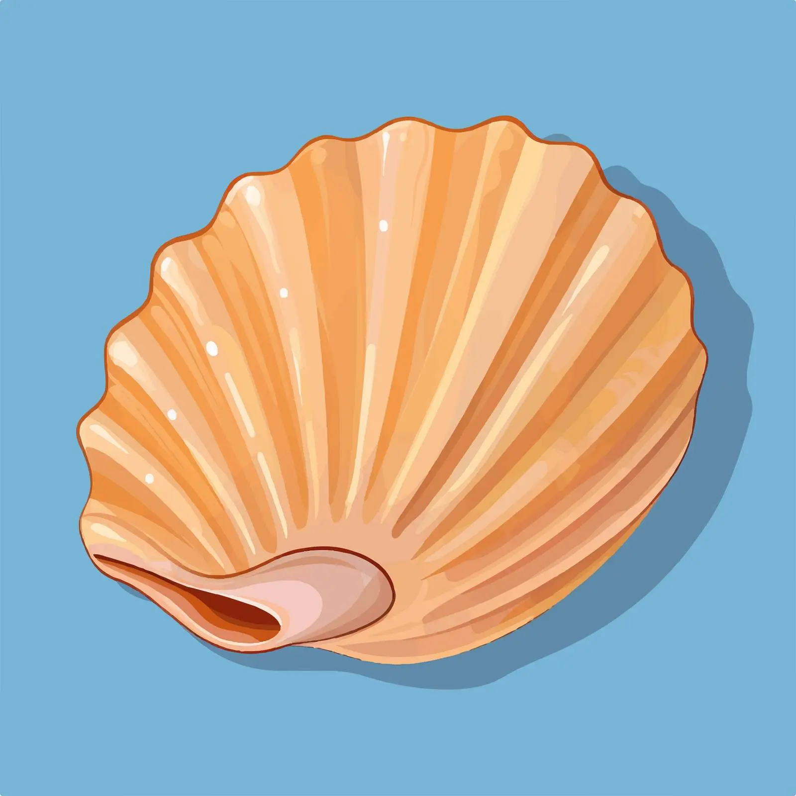 Cartoon Sea Shell Vector Illustration Design — free download from Dotvec