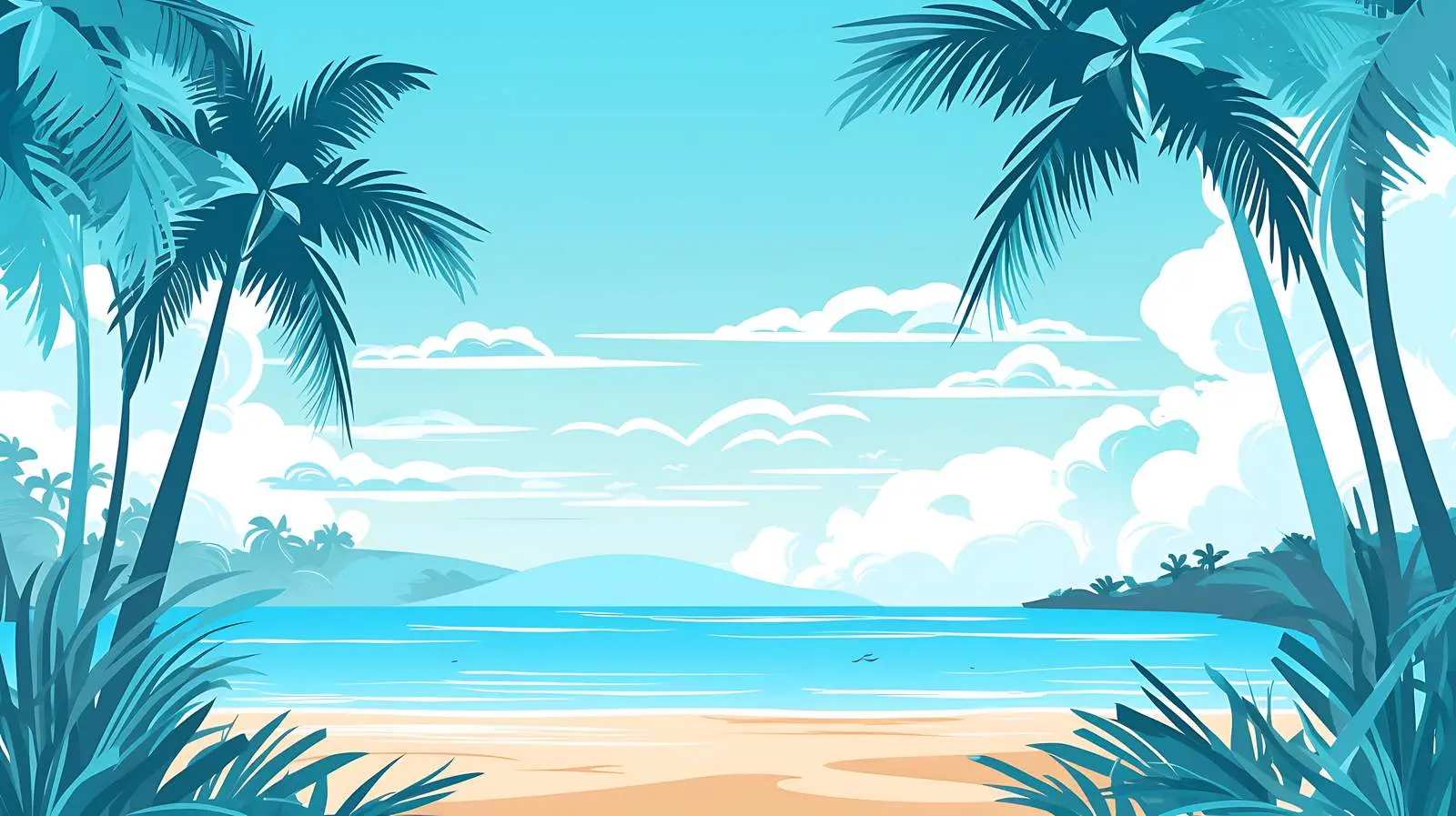 Tropical Seaside View — free download from Dotvec