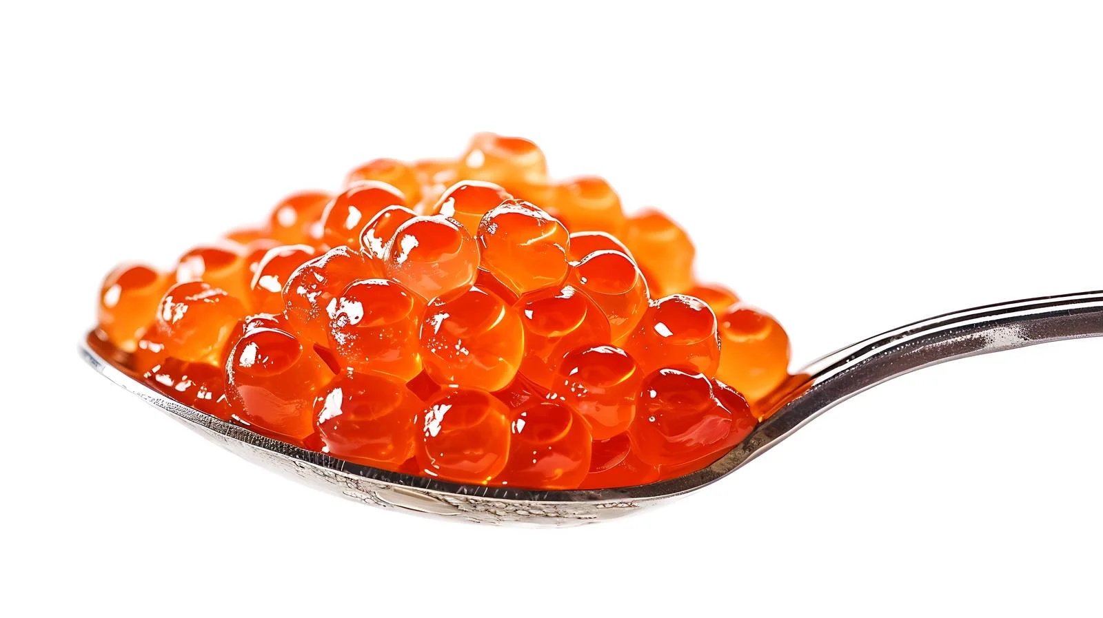 Exquisite Red Caviar in Spoon Display — free download from Dotvec