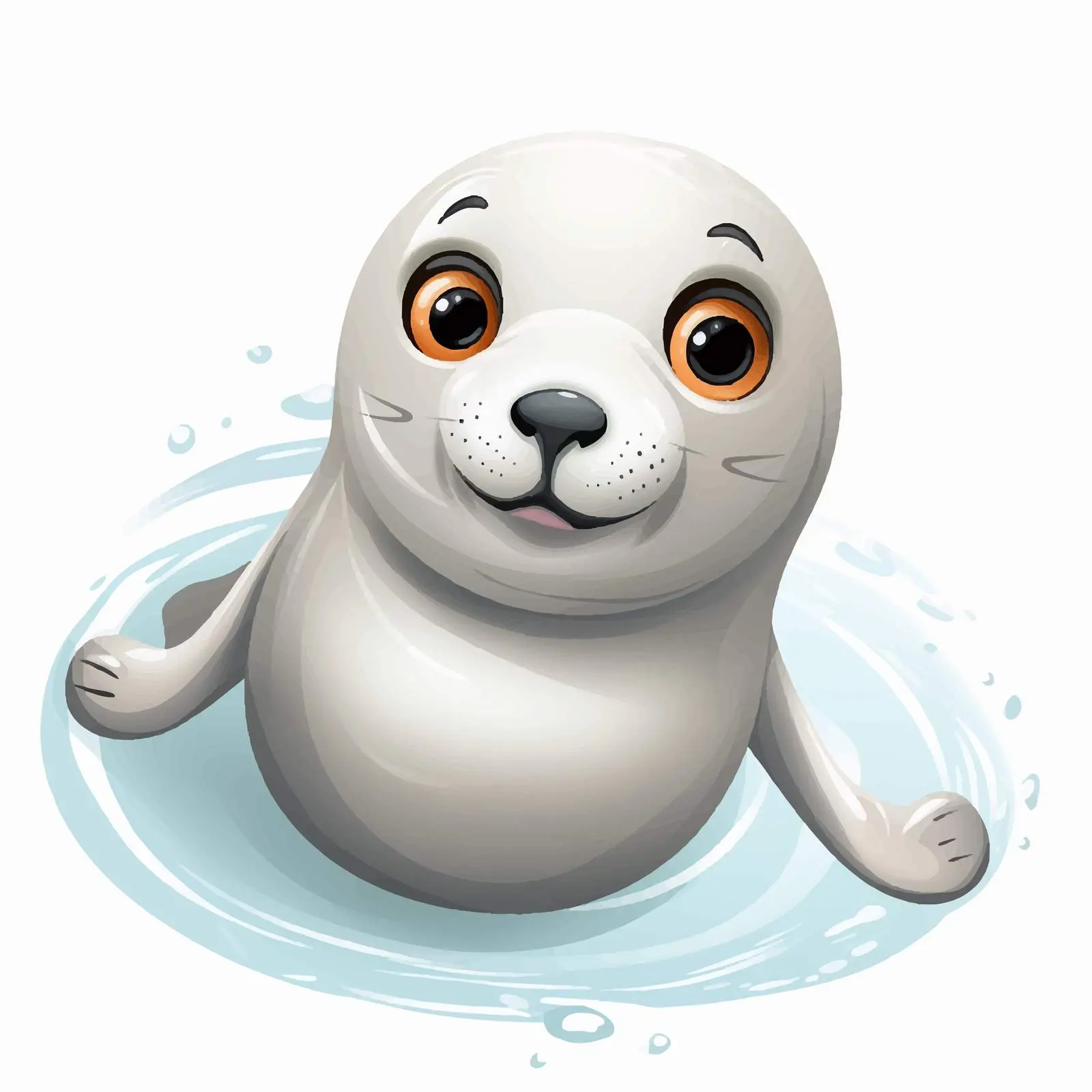 Happy Face Seal Vector Illustration — free download from Dotvec