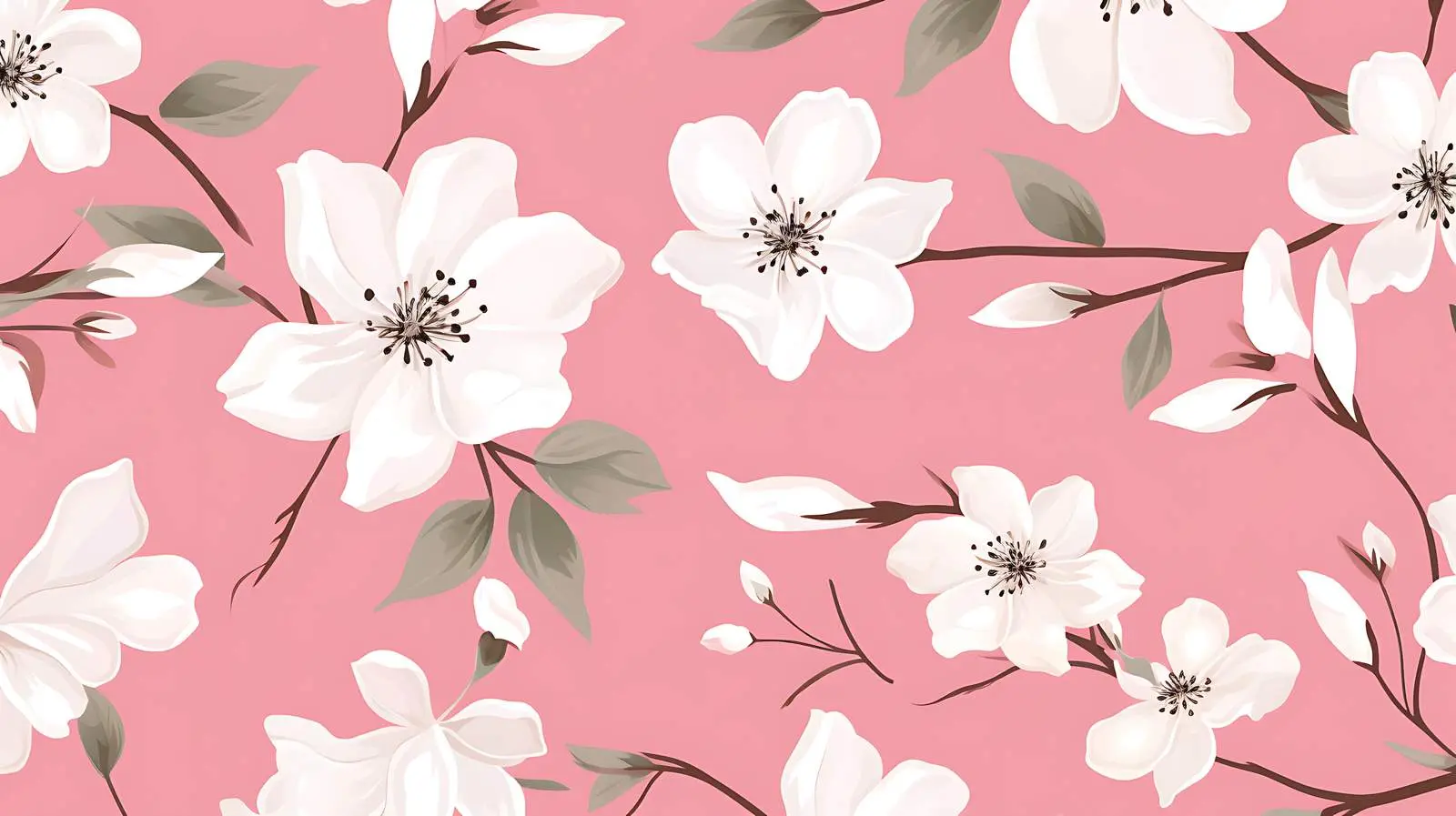 Elegant Floral Garden Pattern — free download from Dotvec