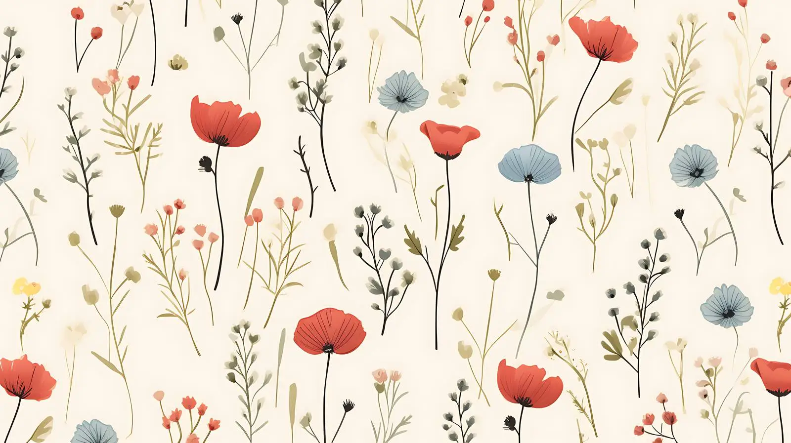 Pastel Floral Seamless Pattern — free download from Dotvec