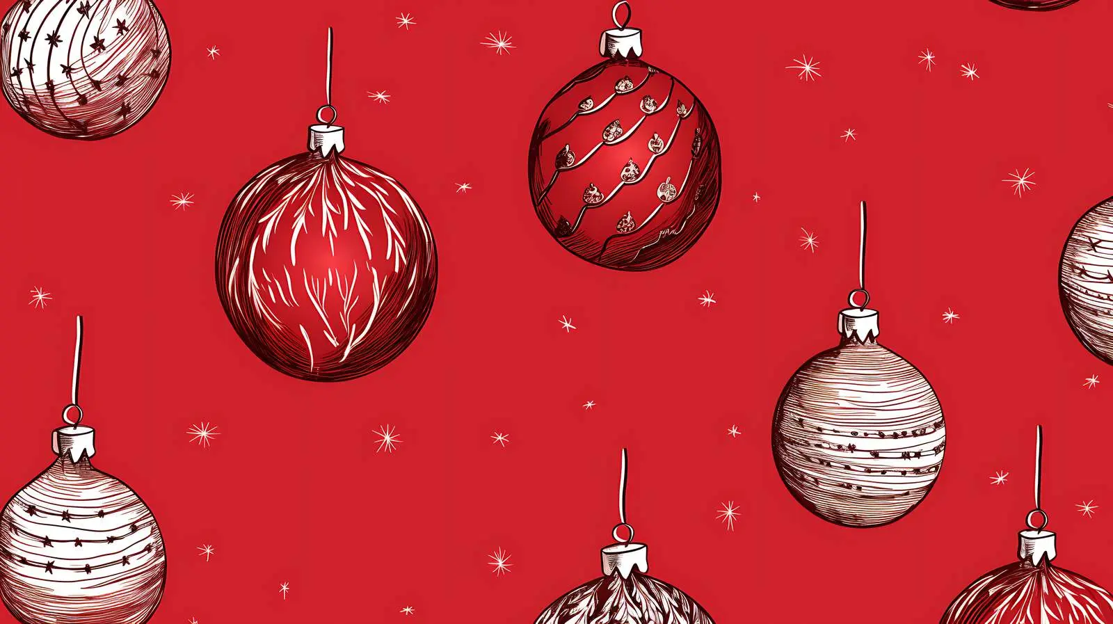 Christmas Decorative Balls Seamless Pattern — free download from Dotvec