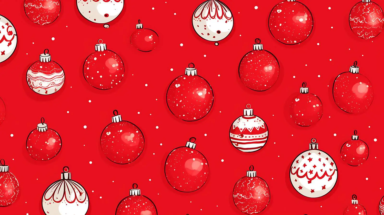 Christmas Balls Seamless Pattern — free download from Dotvec
