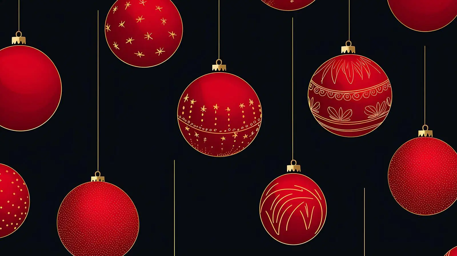 Christmas Balls Seamless Pattern — free download from Dotvec
