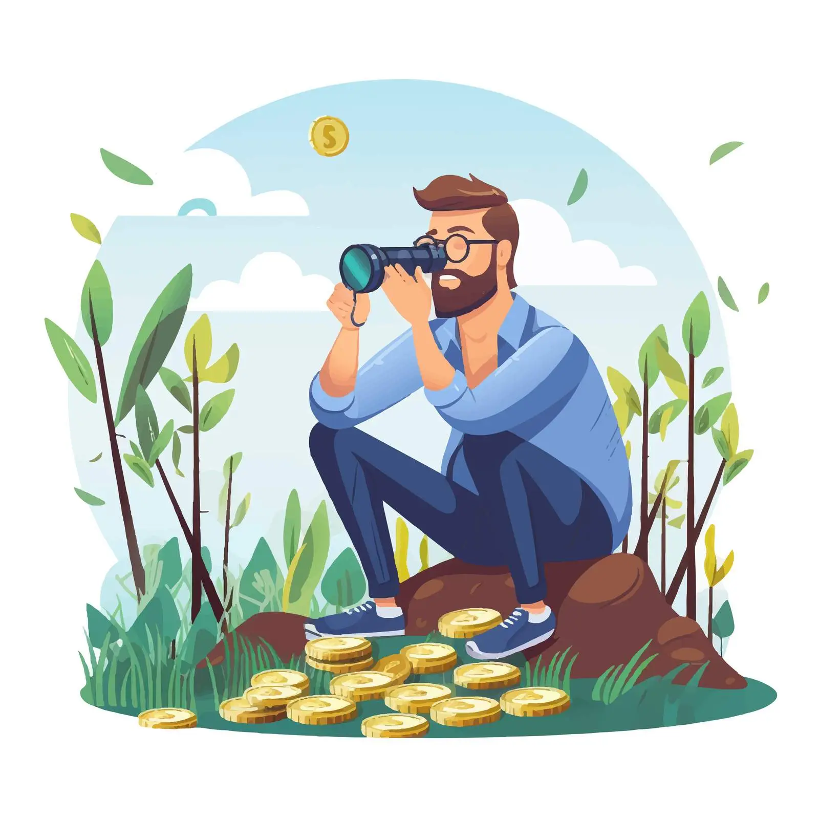 Exploring Financial Opportunities and Goals – free wealth building image from Dotvec